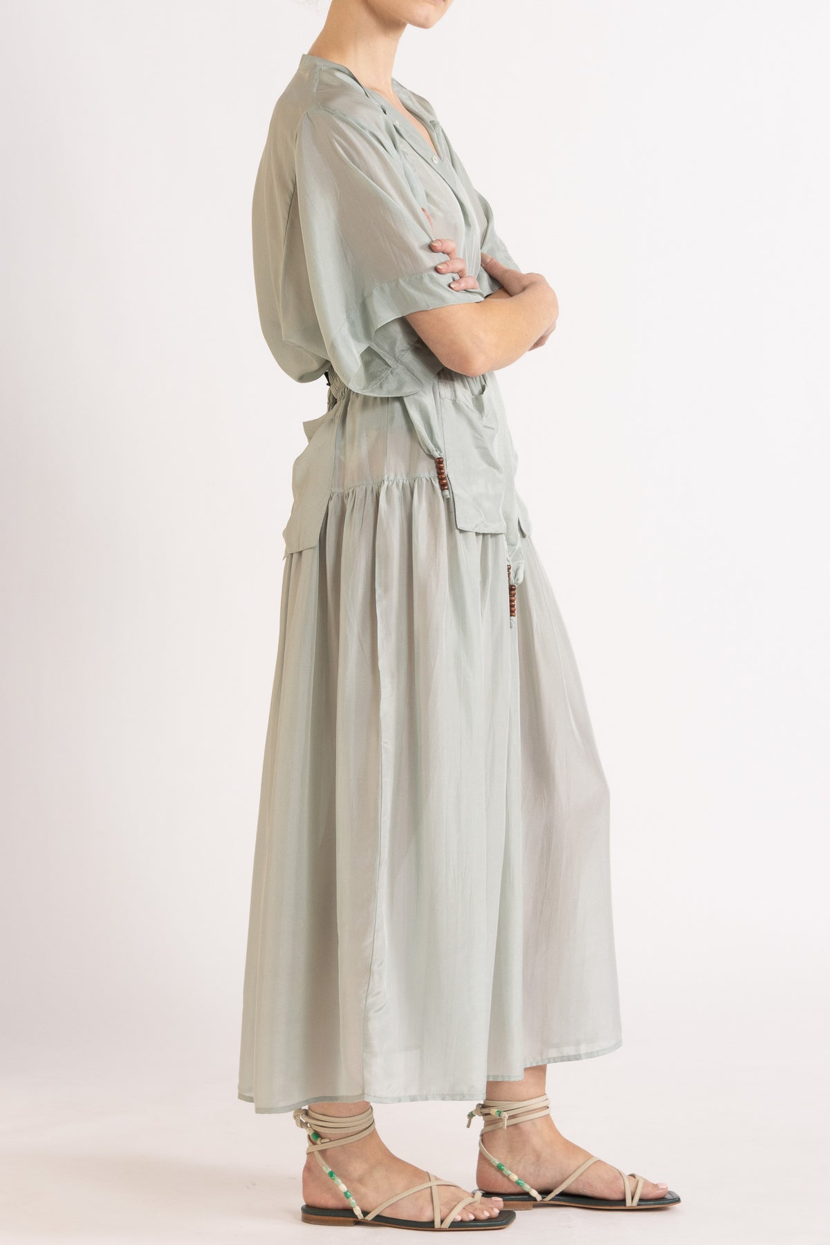 Amal Silk Habotai Skirt