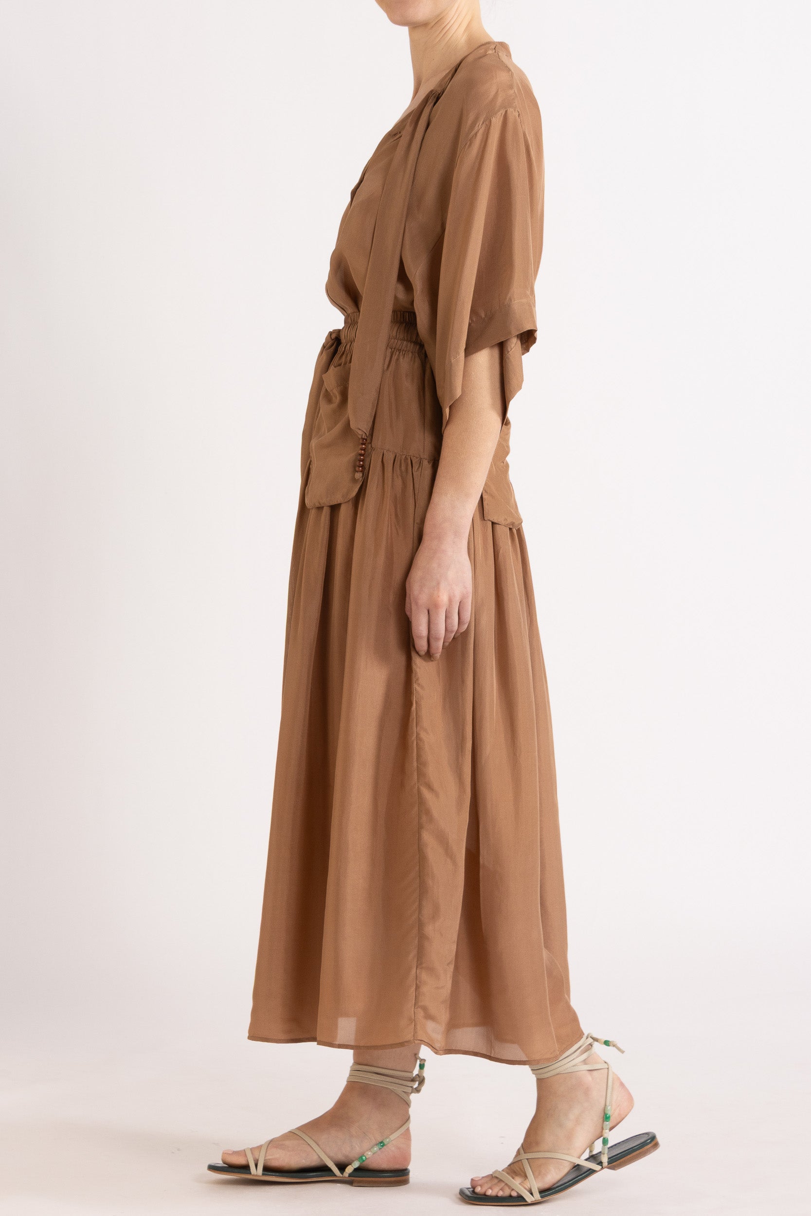 Amal Silk Habotai Skirt