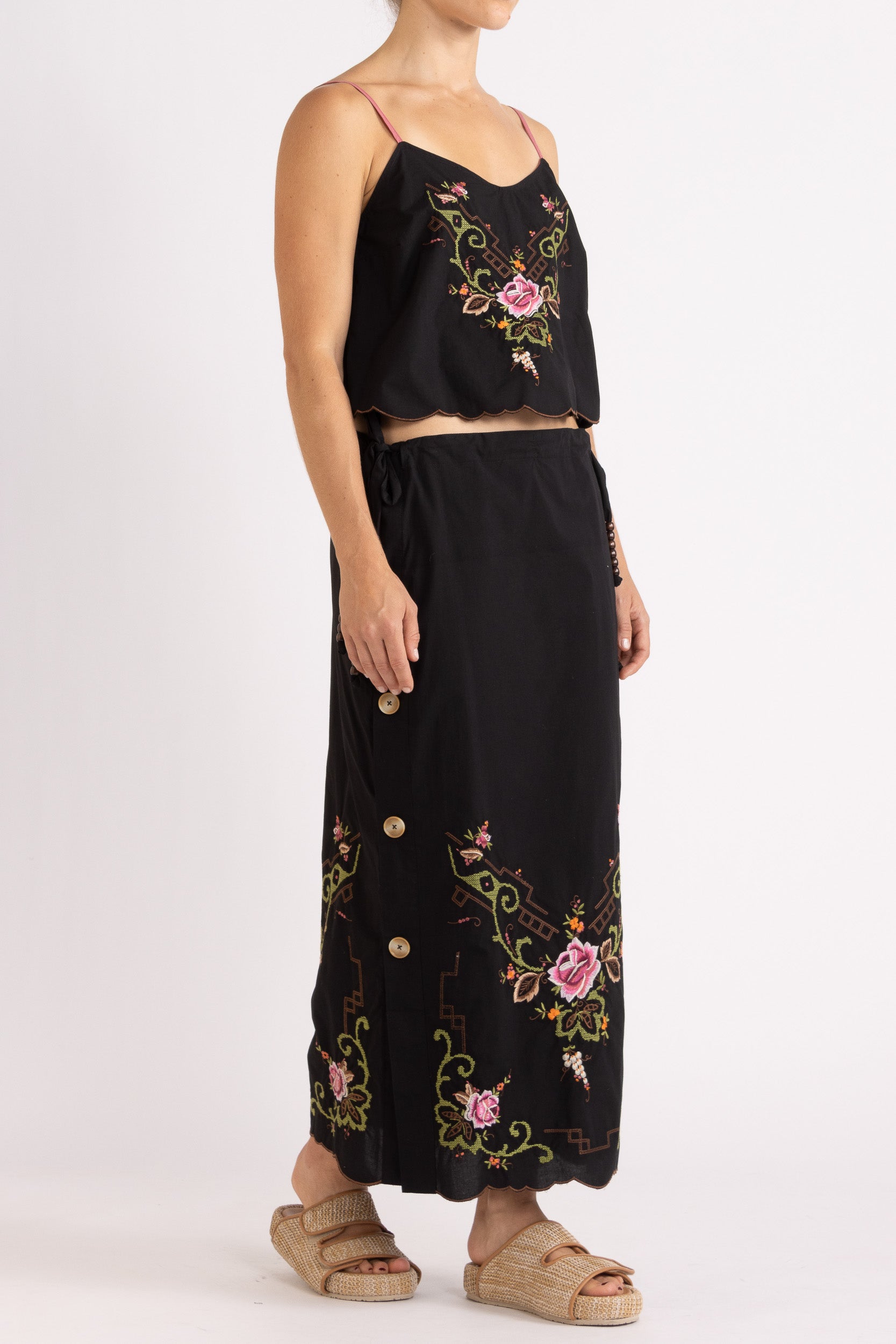 Esther Embroidered Cotton Cami