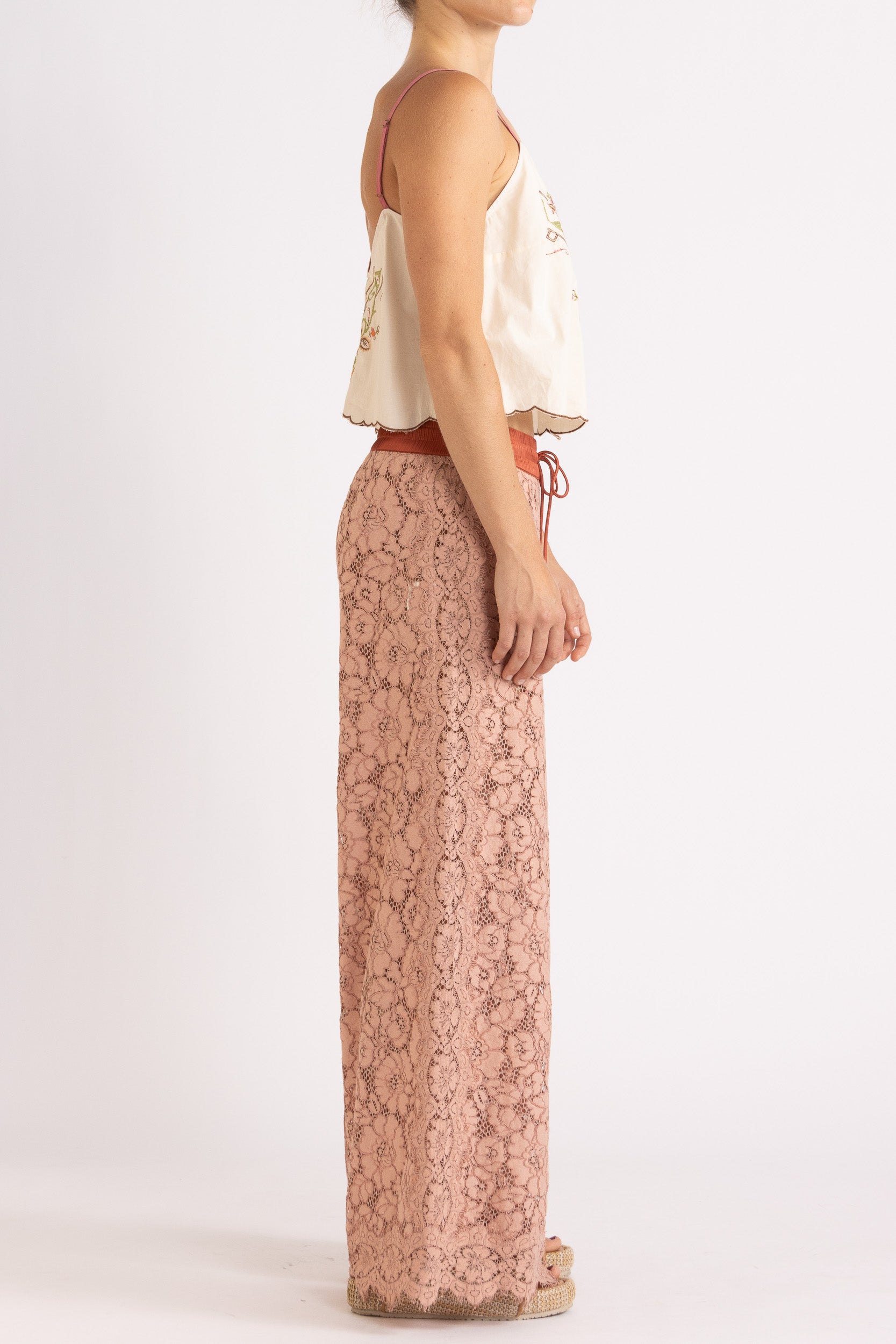 Esther Embroidered Cotton Cami