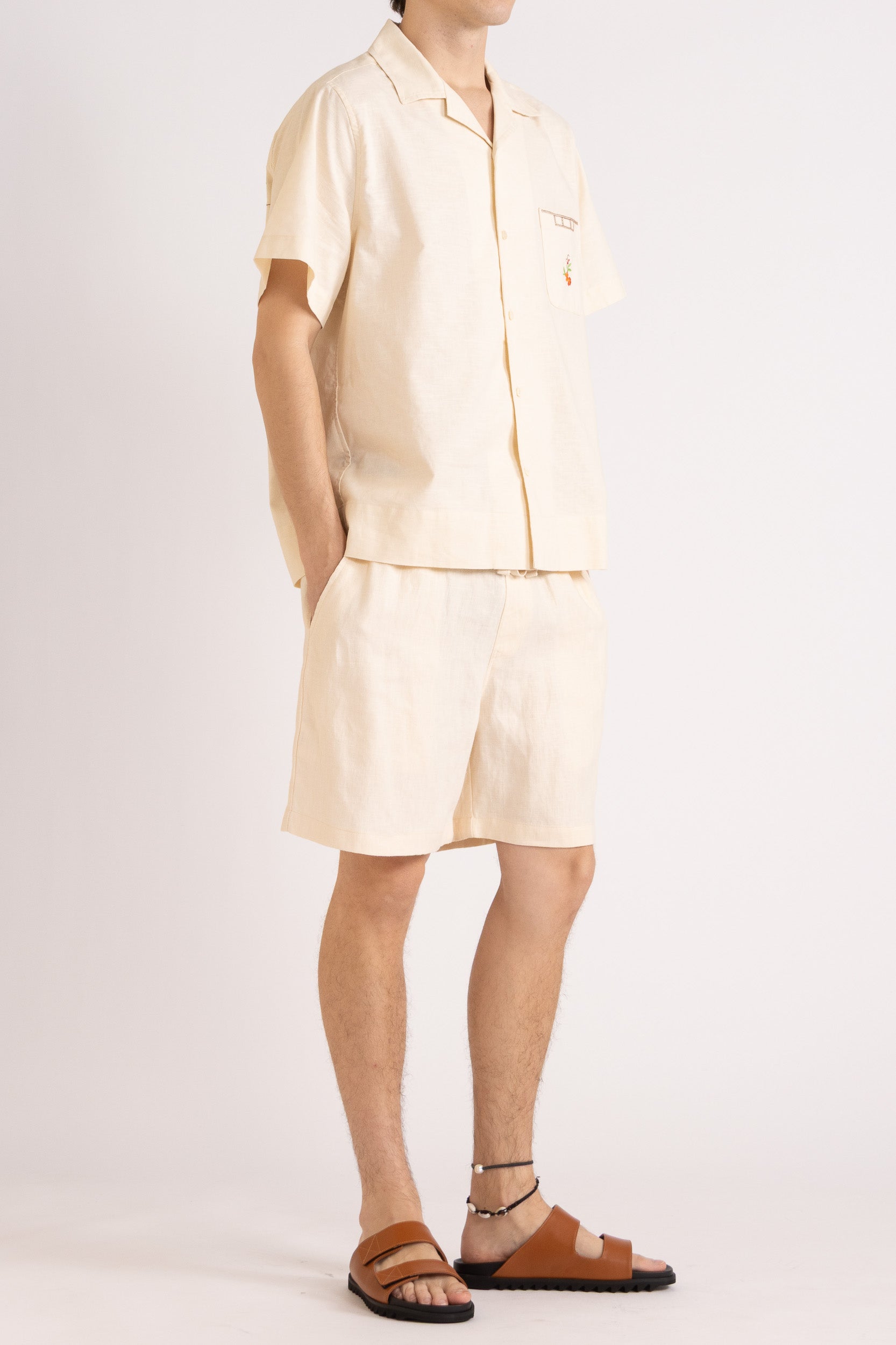 Toby Linen Drawstring Short