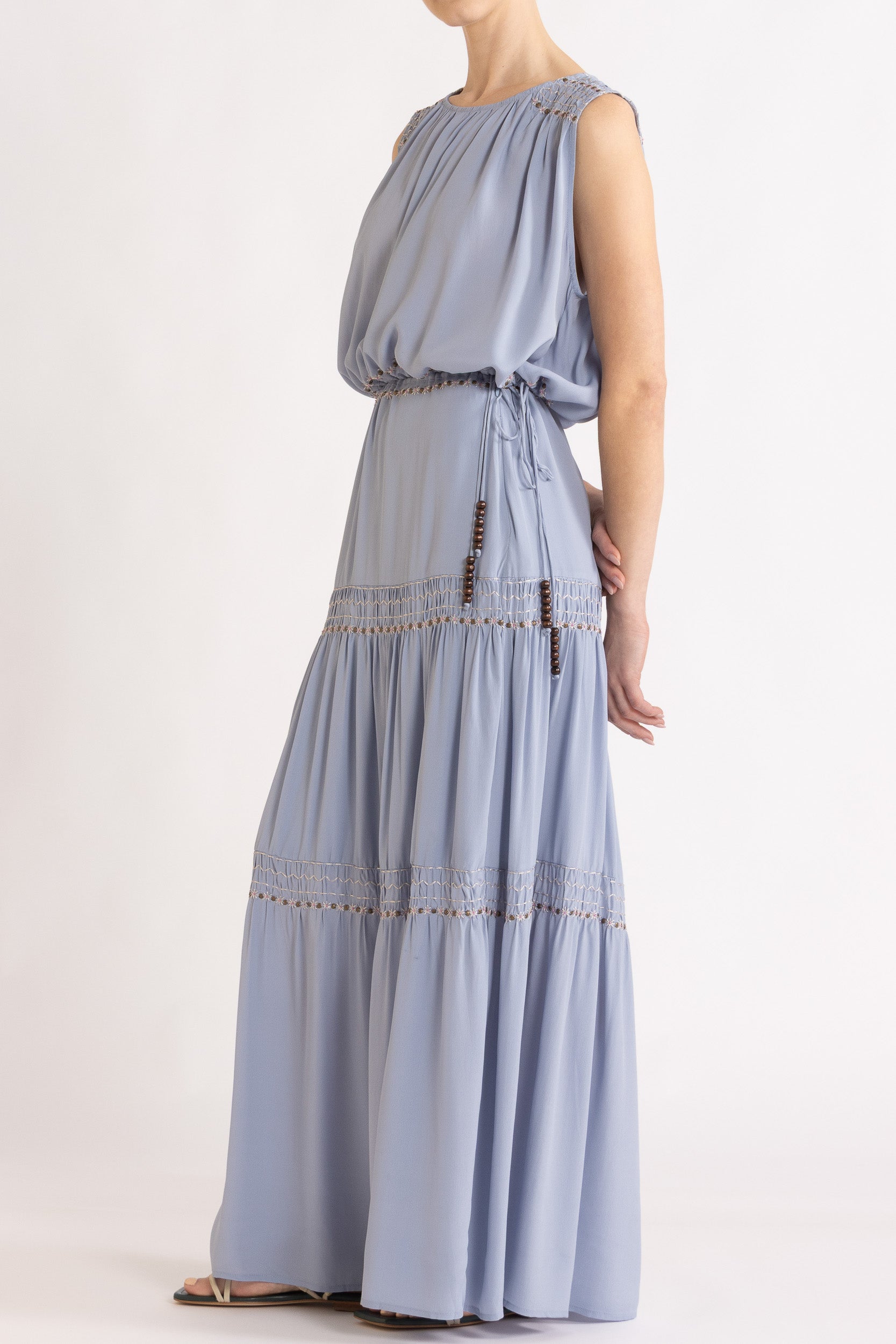 Gemini Crepe De Chine Skirt