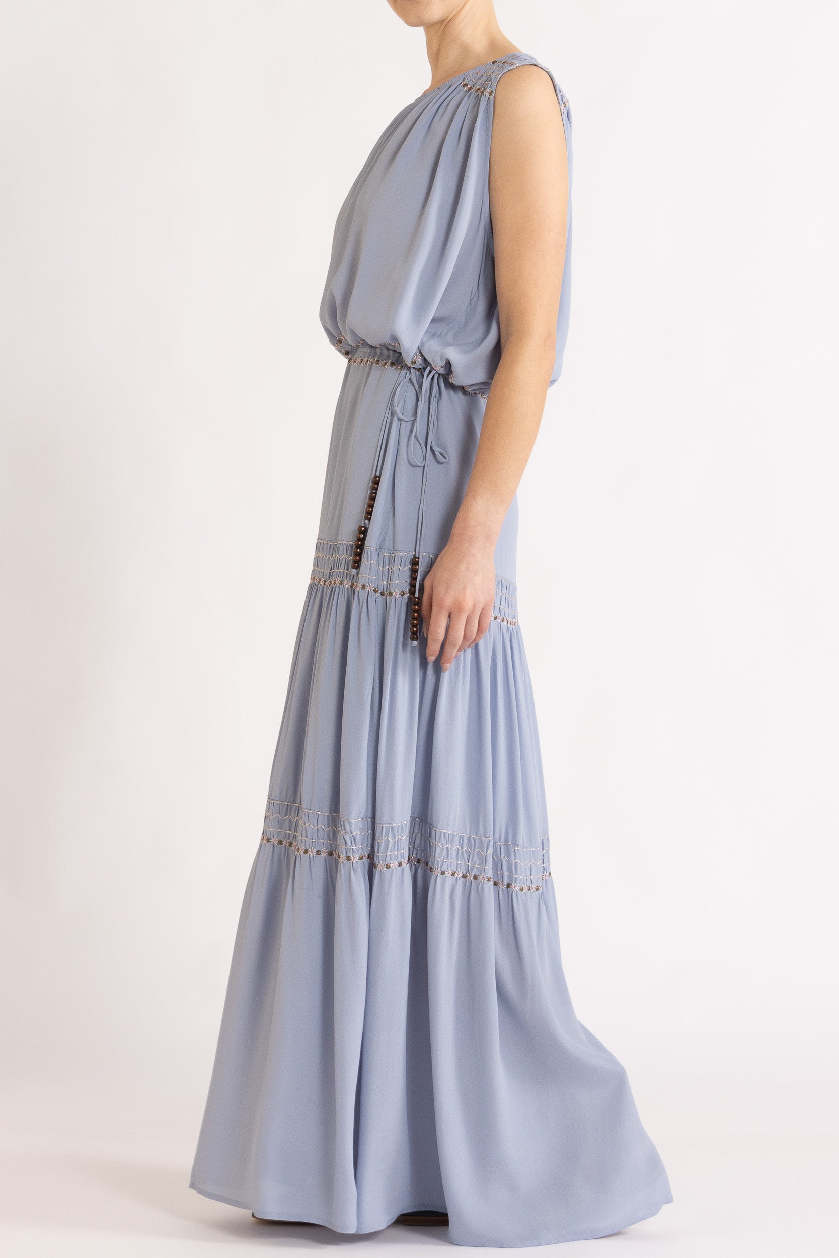 Gemini Crepe De Chine Sleeveless Top
