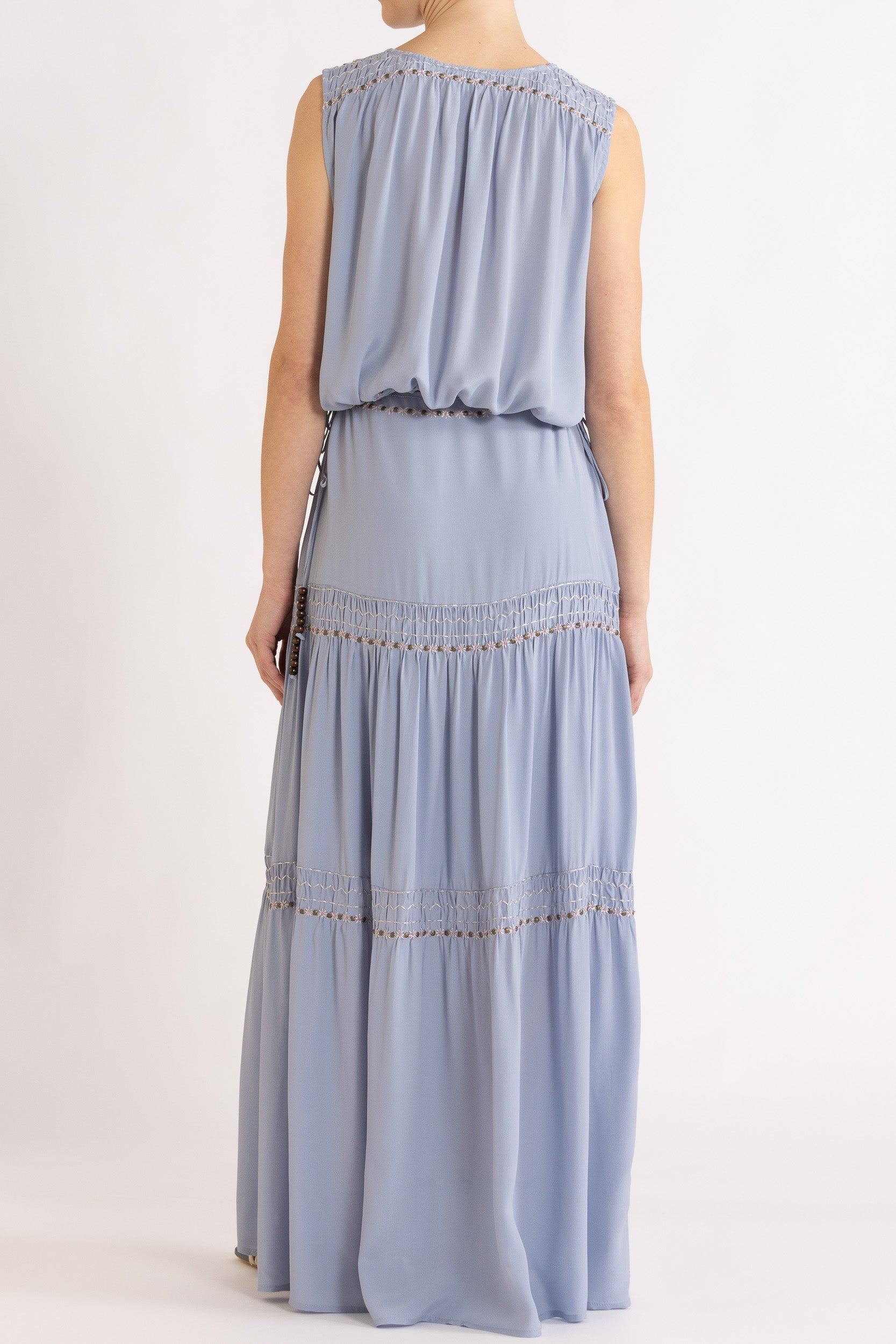 Gemini Crepe De Chine Sleeveless Top