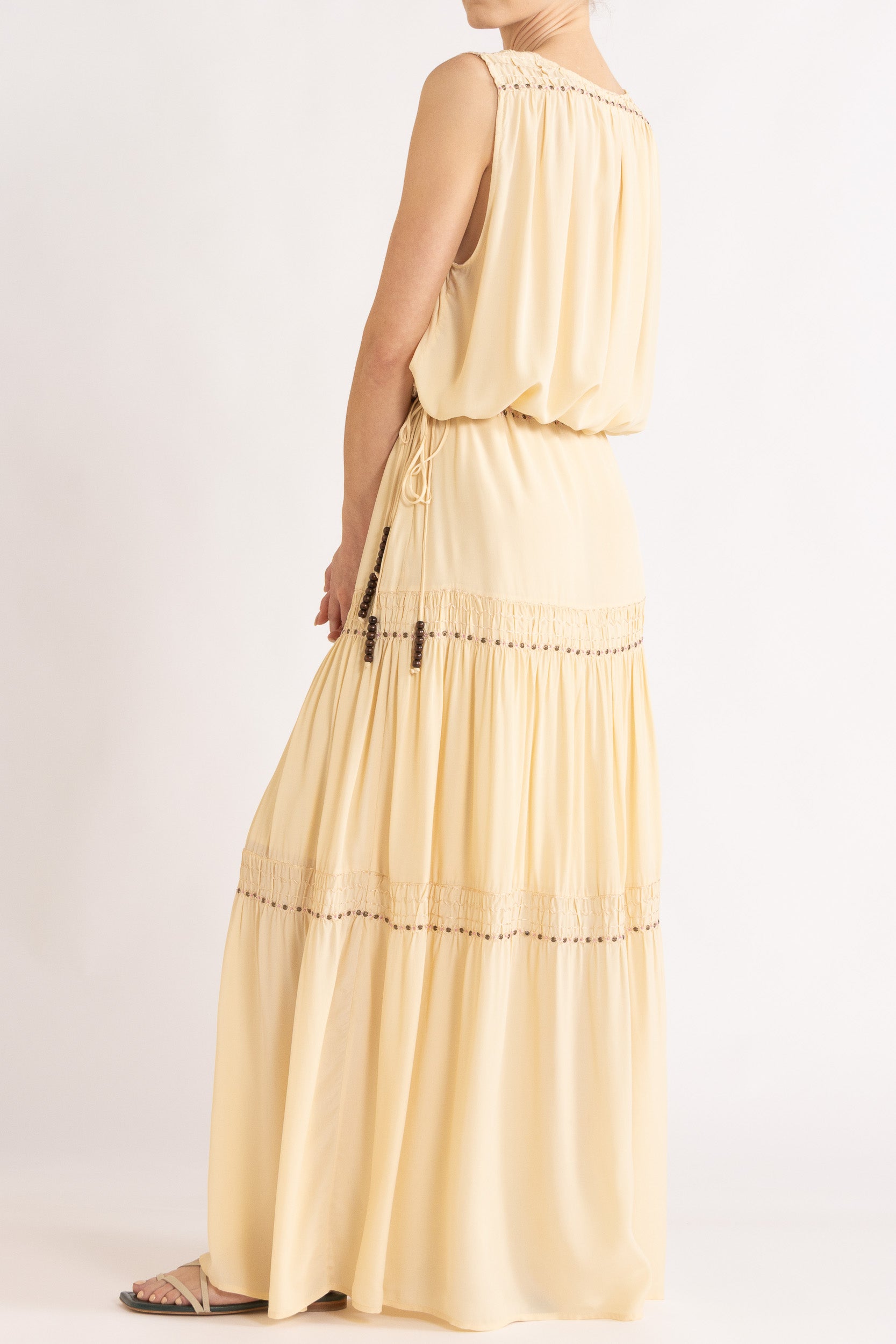 Gemini Crepe De Chine Sleeveless Top