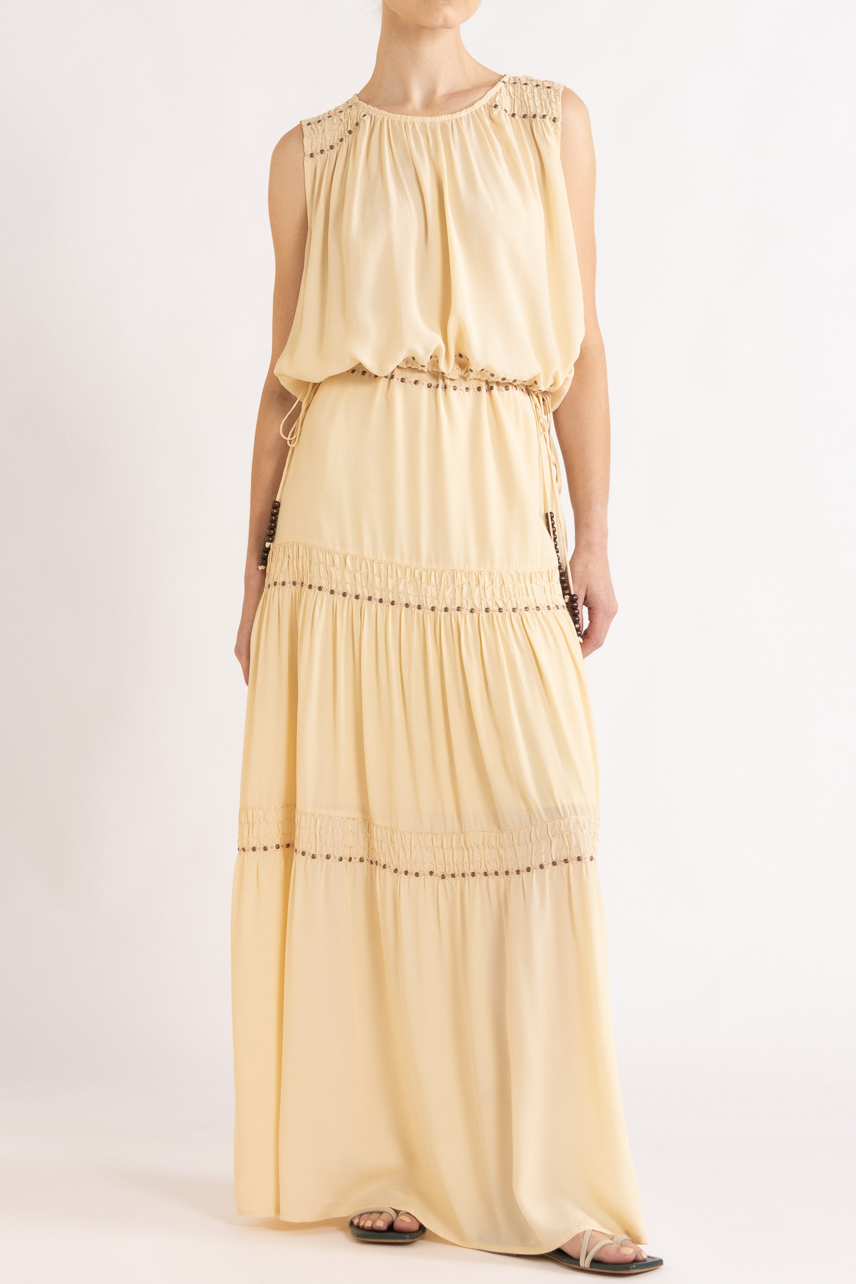 Gemini Crepe De Chine Sleeveless Top