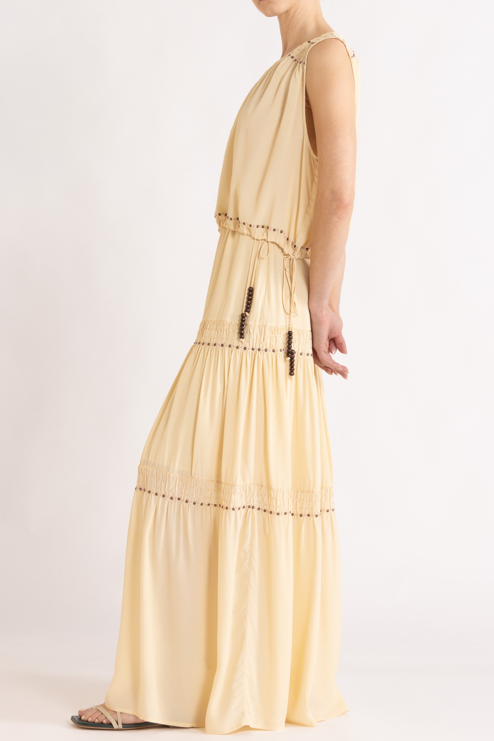 Gemini Crepe De Chine Sleeveless Top