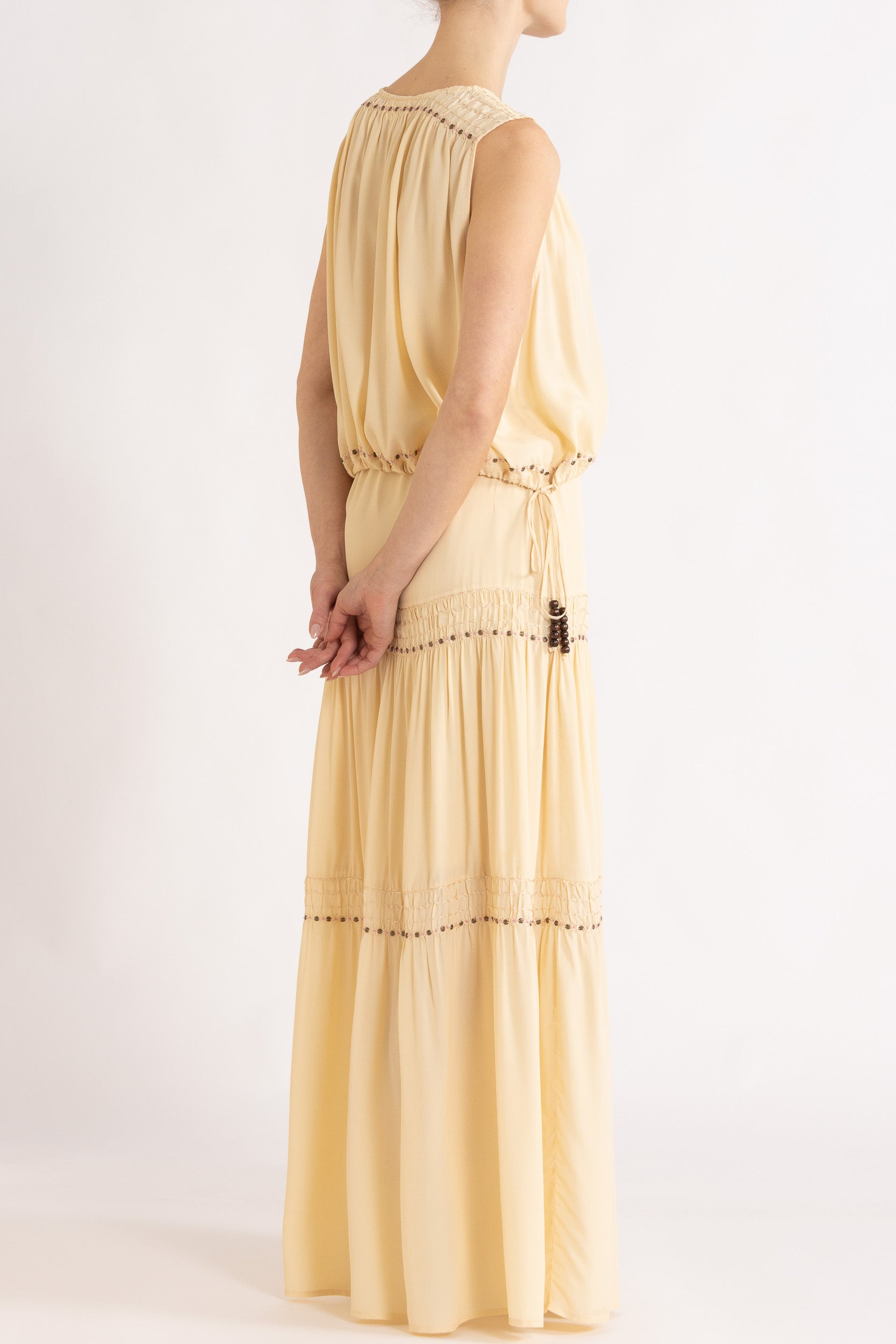 Gemini Crepe De Chine Sleeveless Top