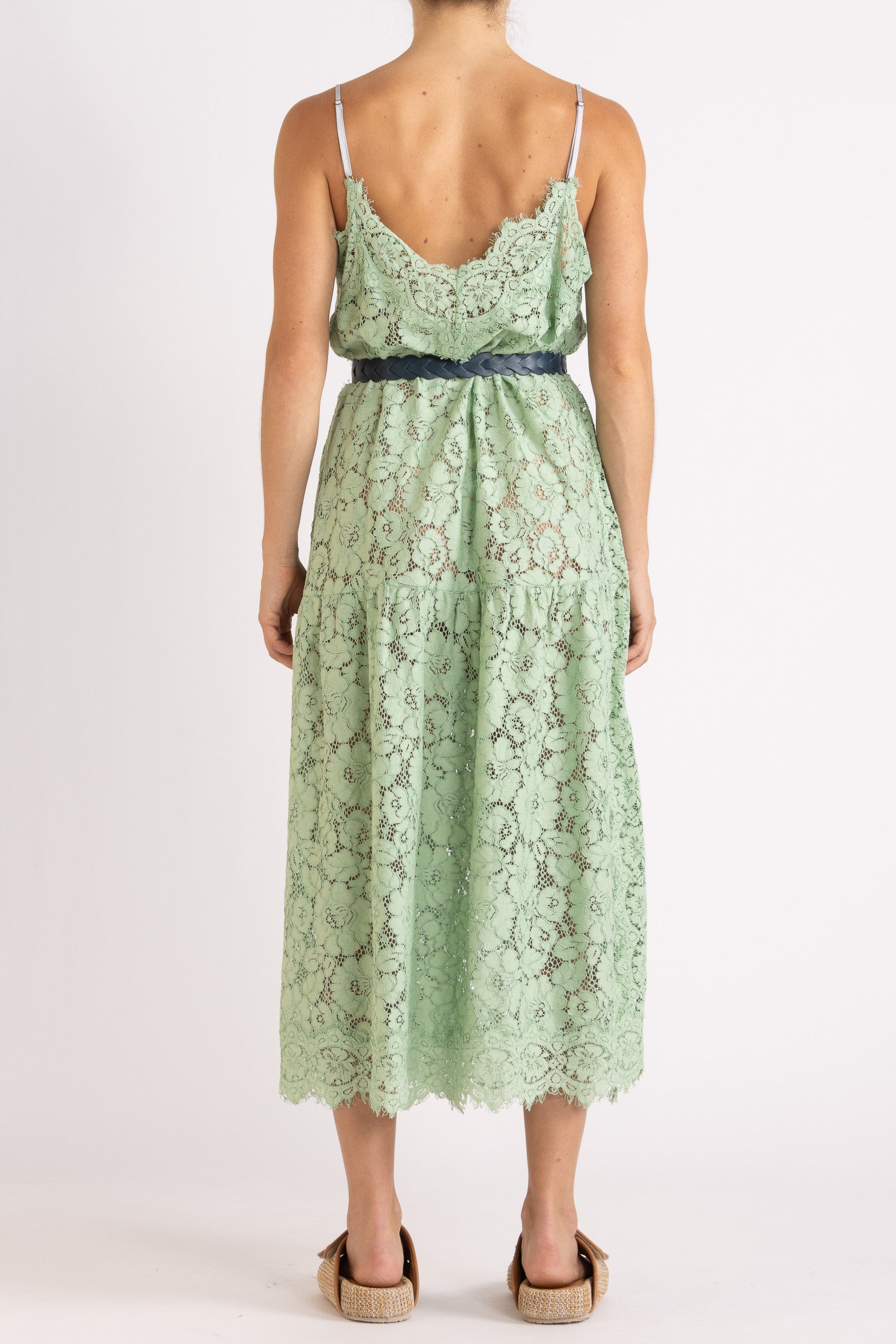 Tilly V Neck Lace Dress