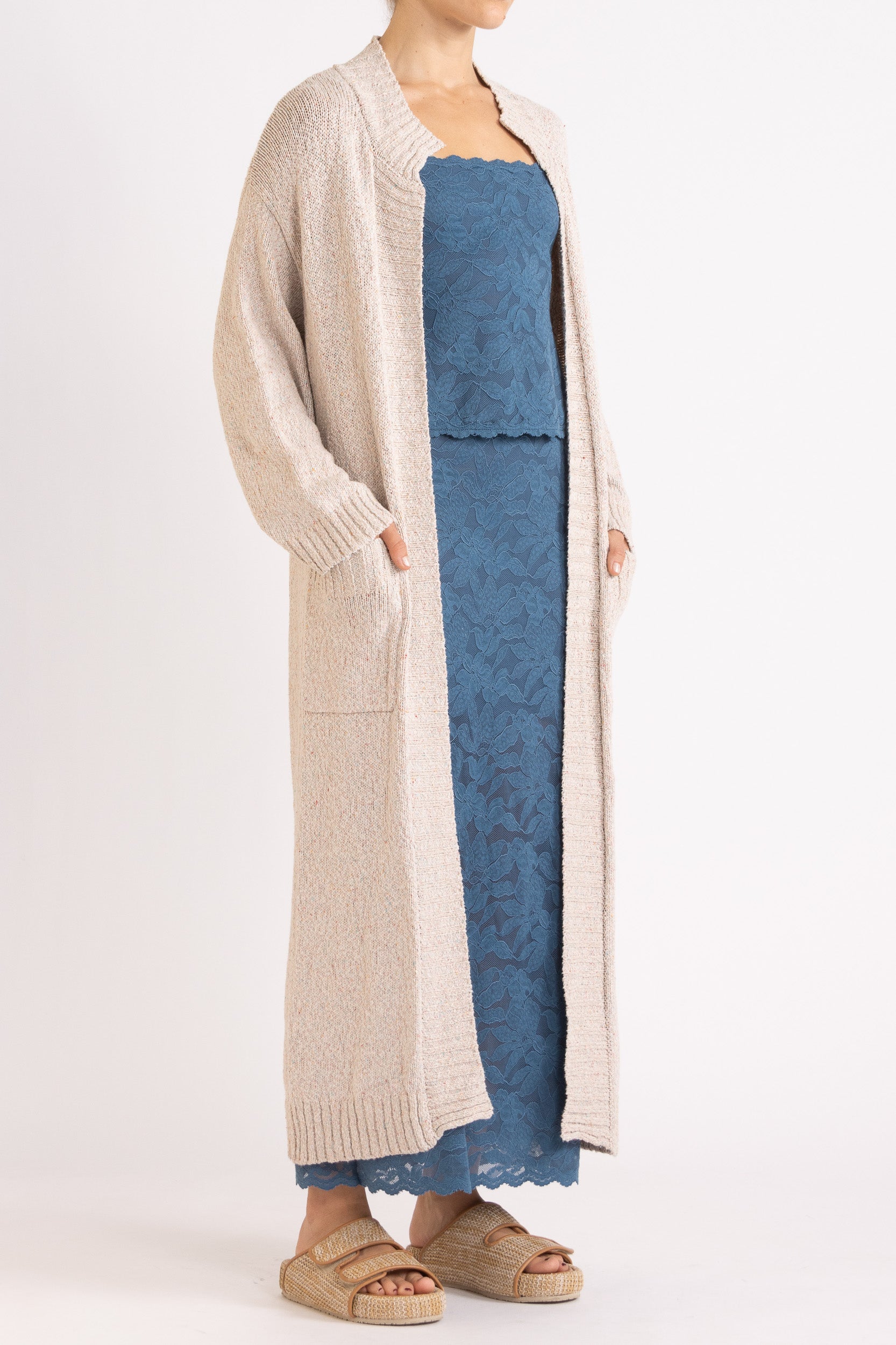 Azura Longline Cardigan in Sprinkles – Cozy Luxe | FLANNEL