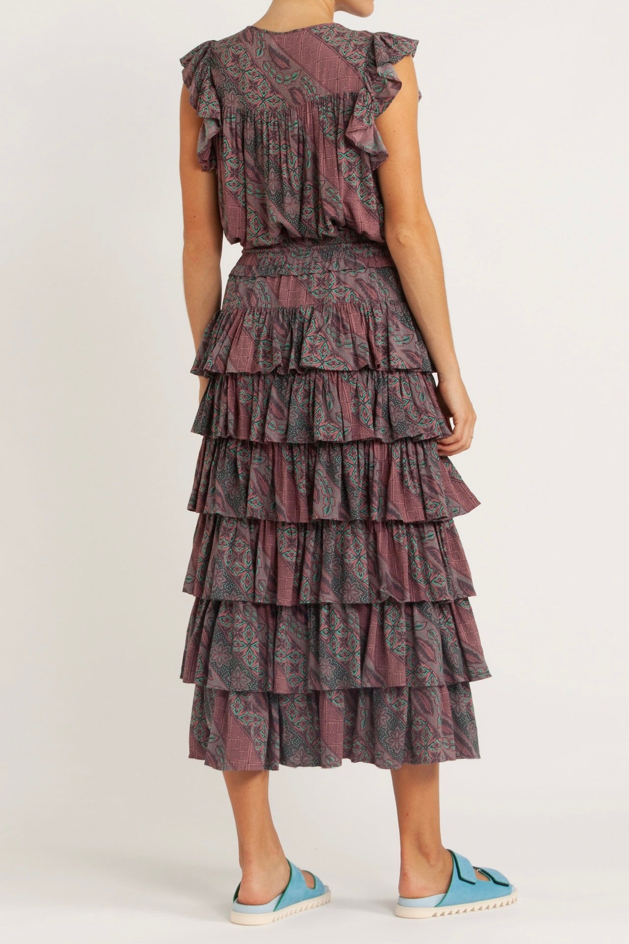 Francis Printed Frill Top