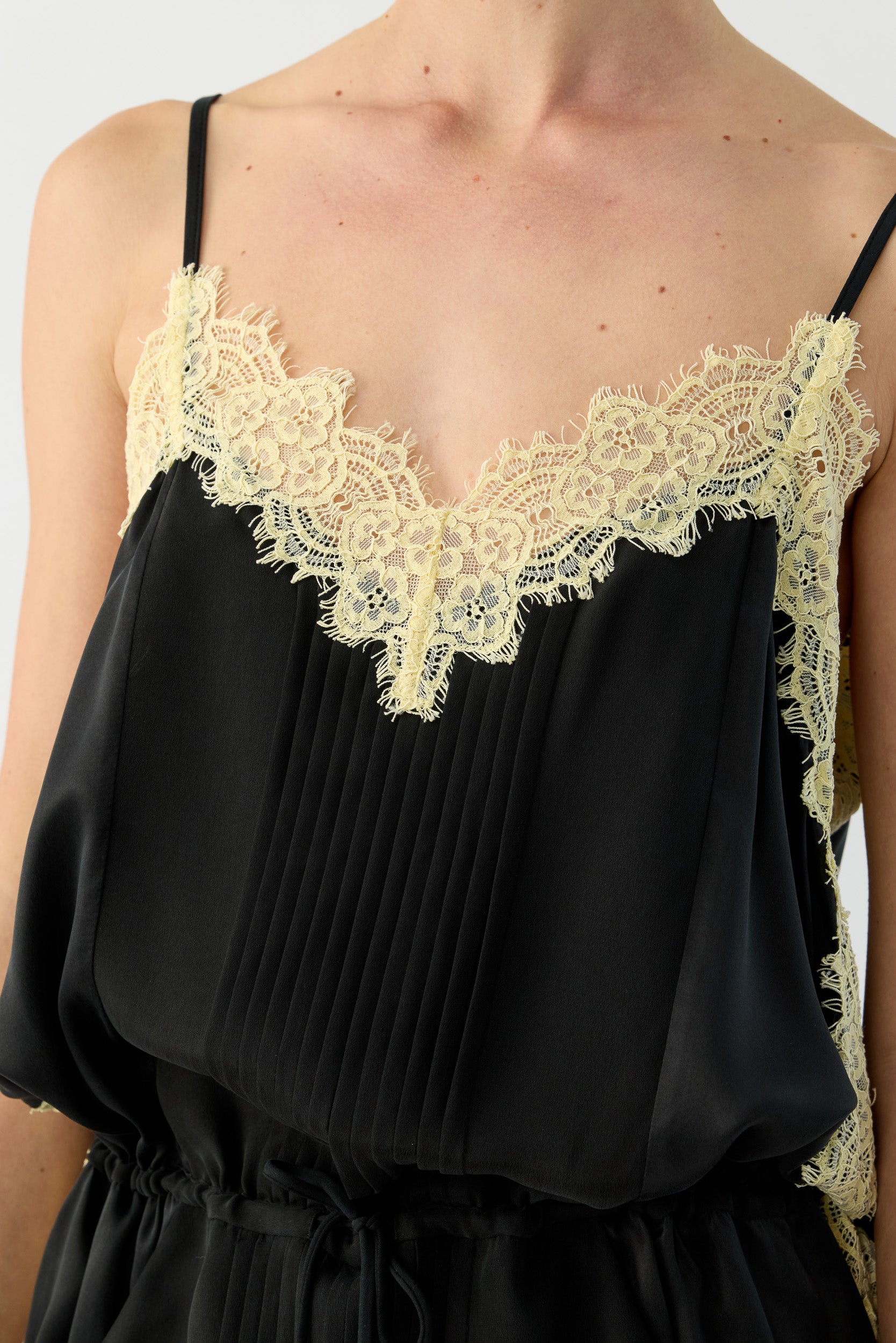 Brodie Silk & Lace Mini Cami Dress