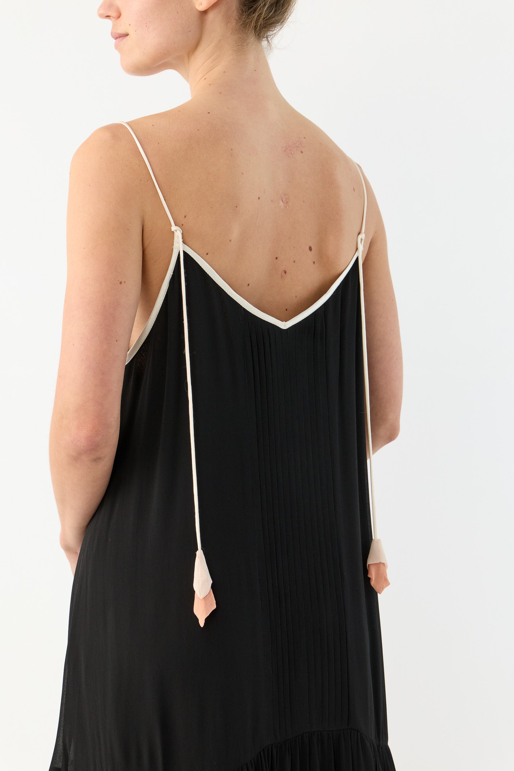 Addie Scalloped Chiffon Maxi Dress