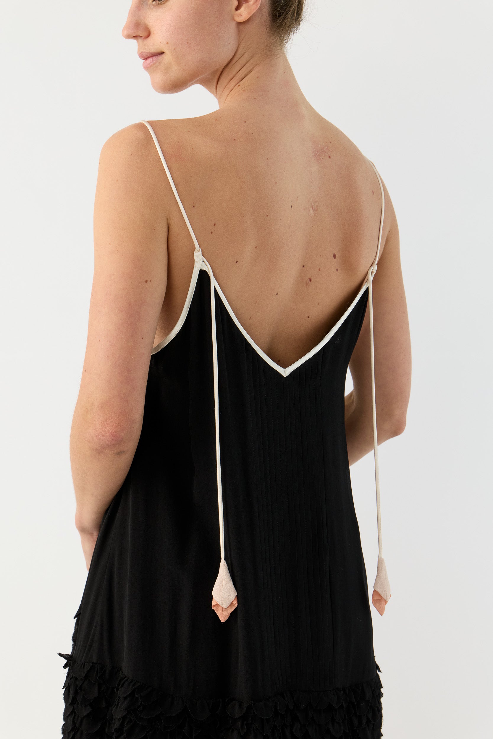 Addie Scalloped Chiffon Slip