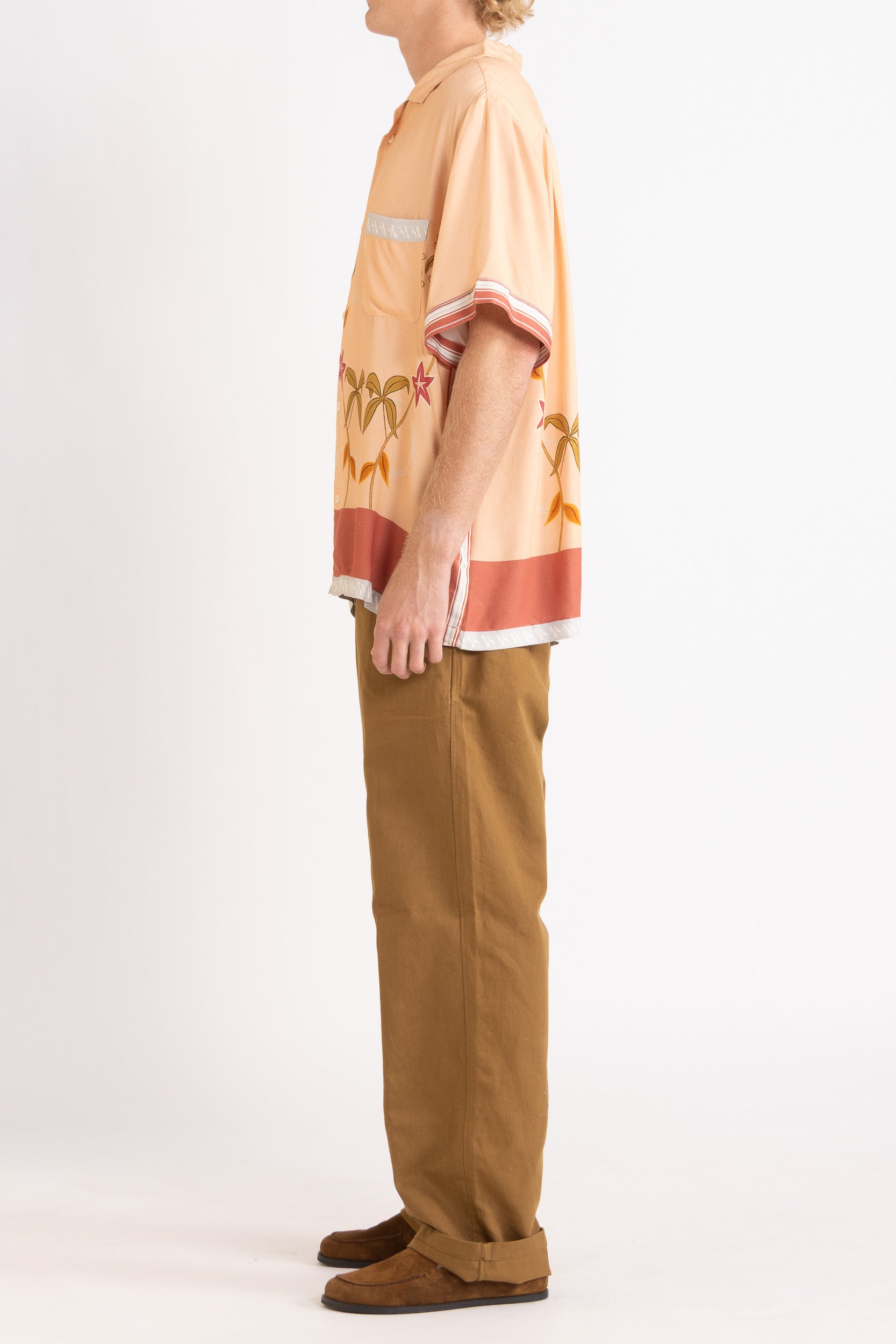 Maple Print Short Sleeve Shirt
