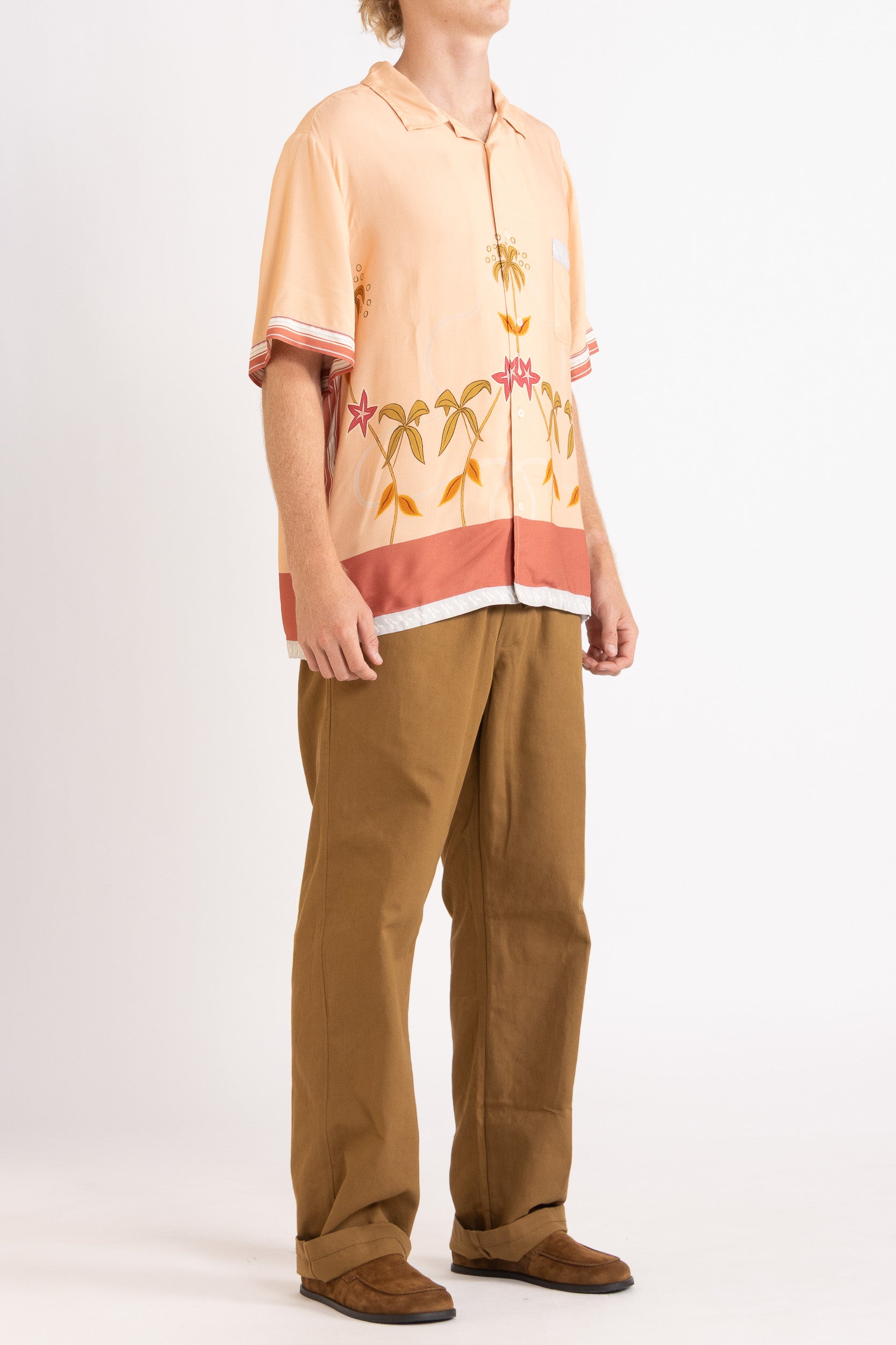 Maple Print Short Sleeve Shirt