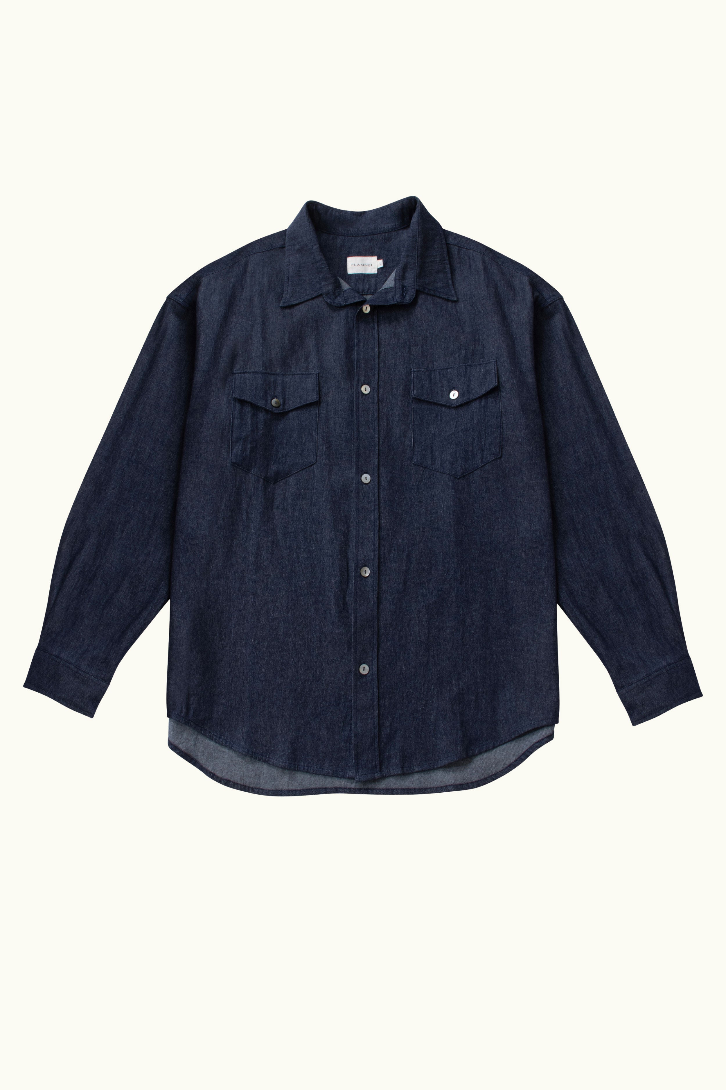 Odin Indigo Denim Long Sleeve Shirt