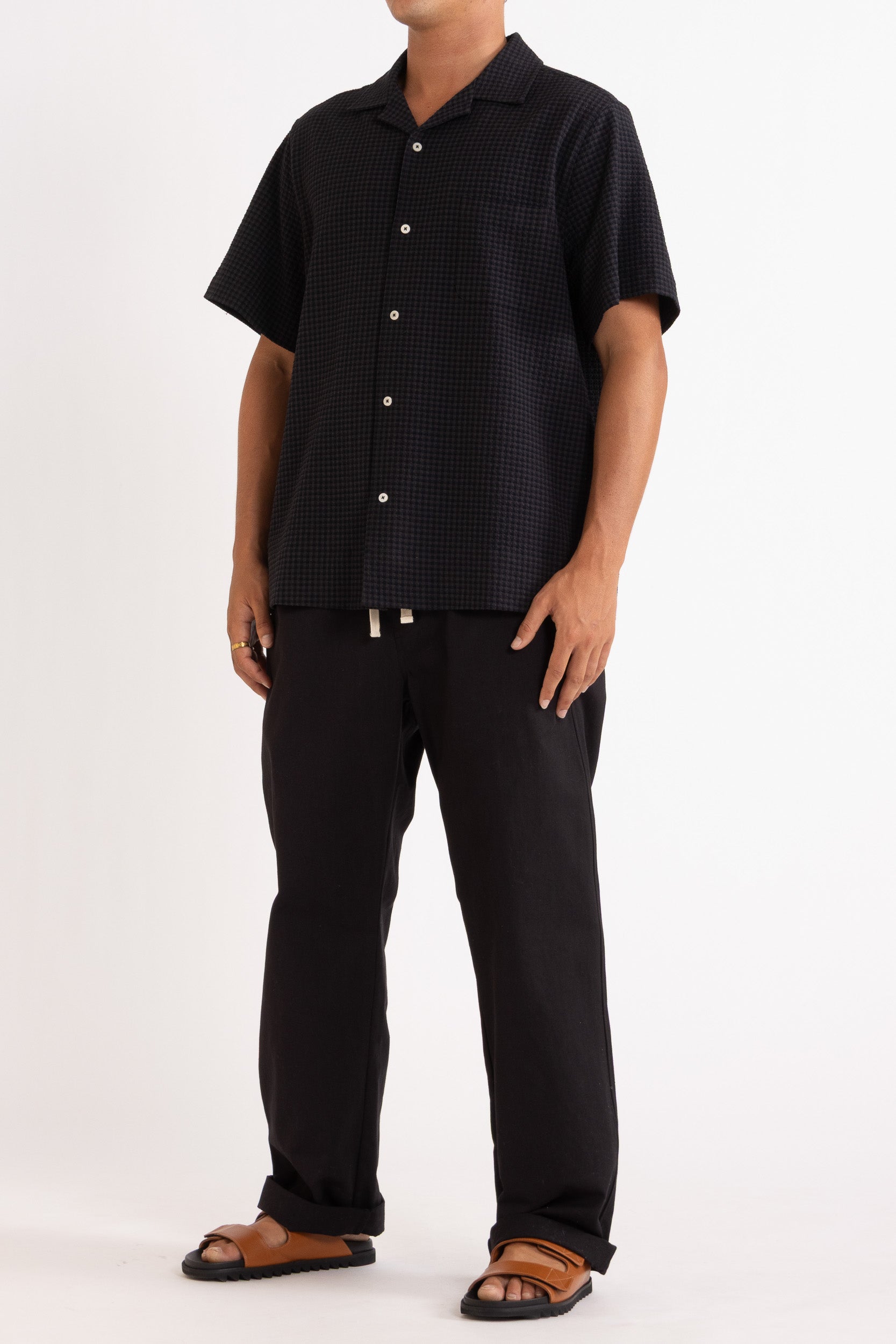 Braxton Cotton Straight Leg Pant