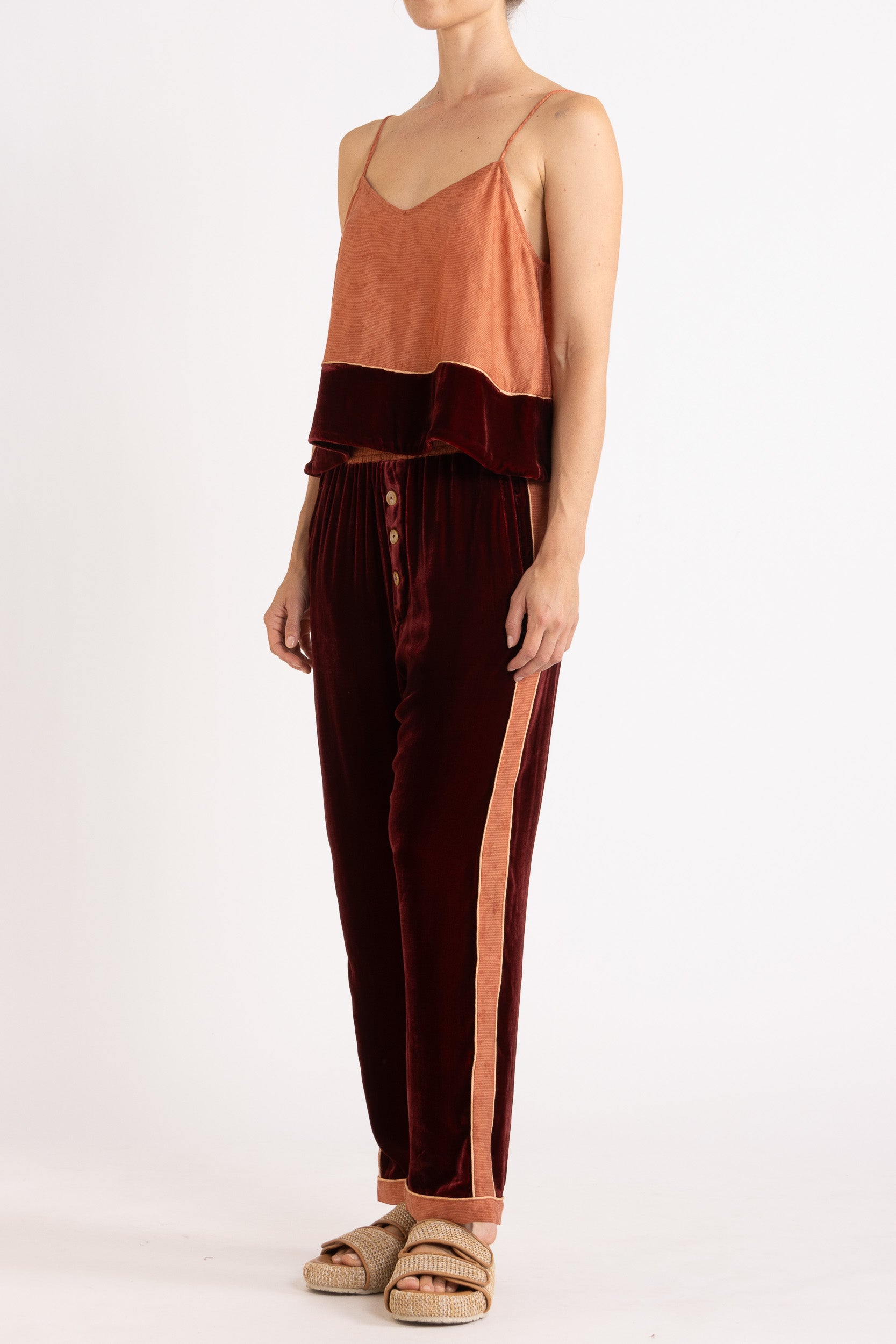 Deme Velvet Satin Pant