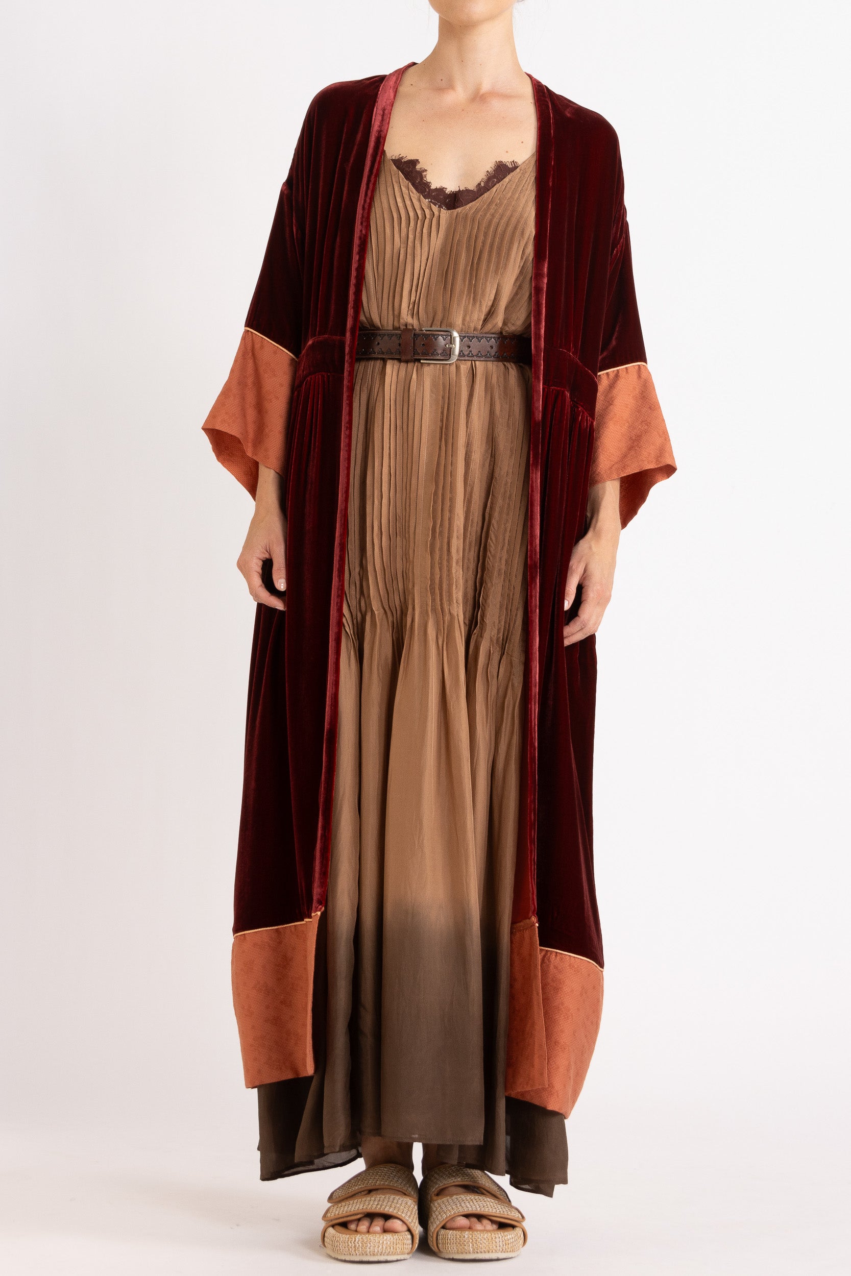 Ottavia Silk Dip-Dye Cami Maxi Dress