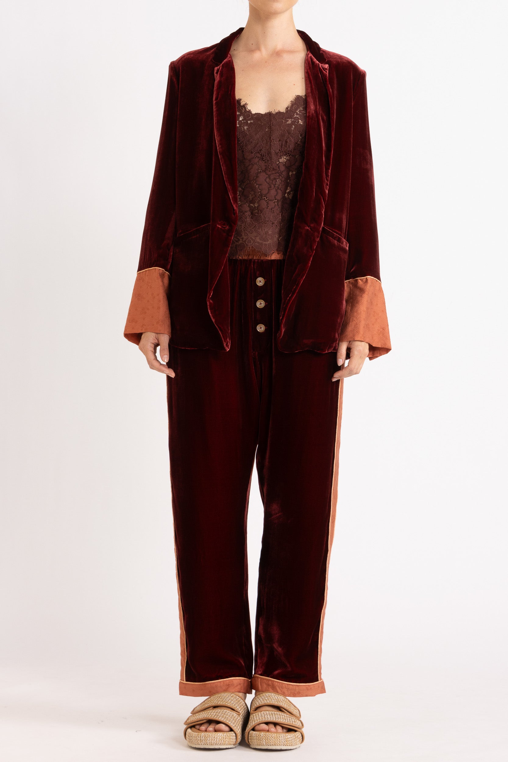 Deme Velvet Satin Jacket
