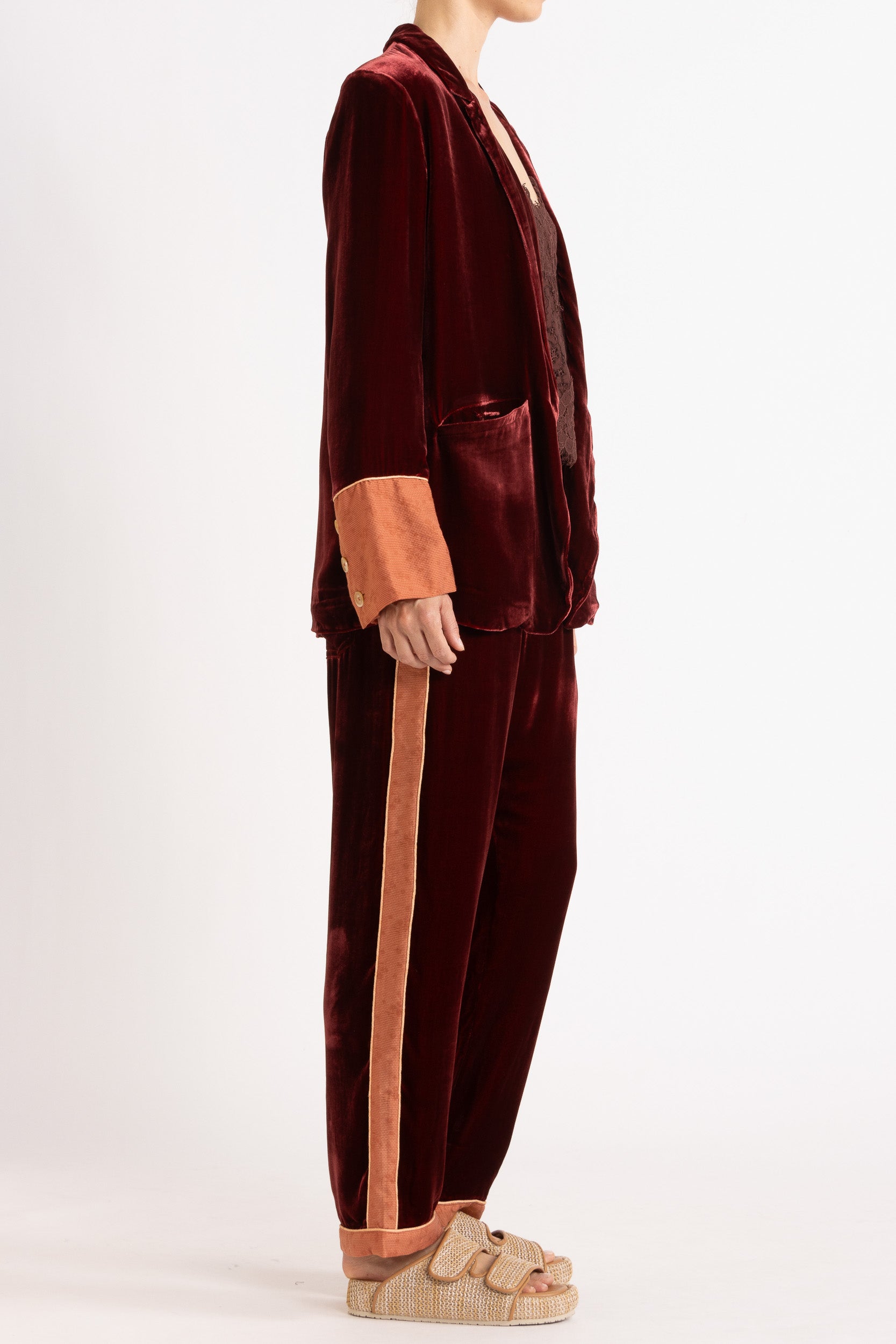 Deme Velvet Satin Jacket