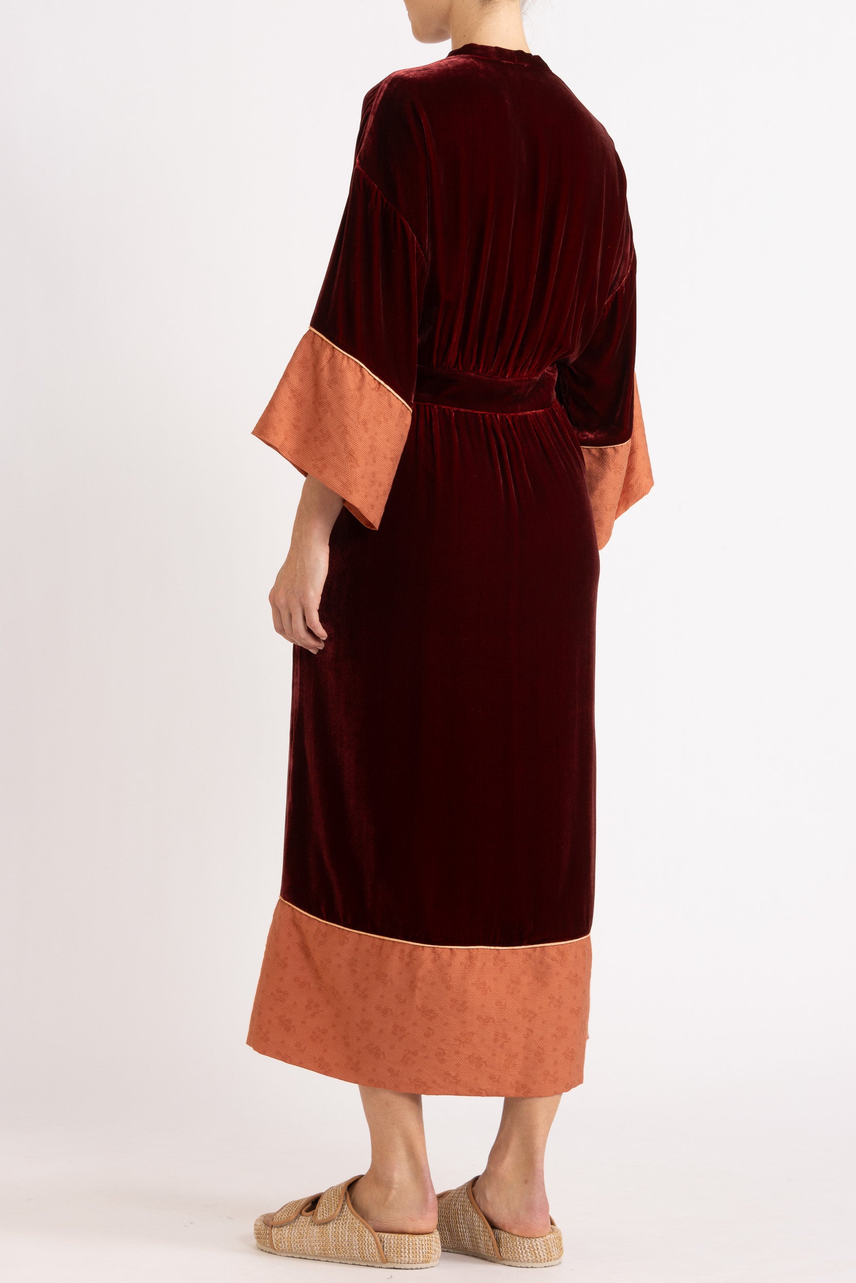 Deme Velvet Satin Duster