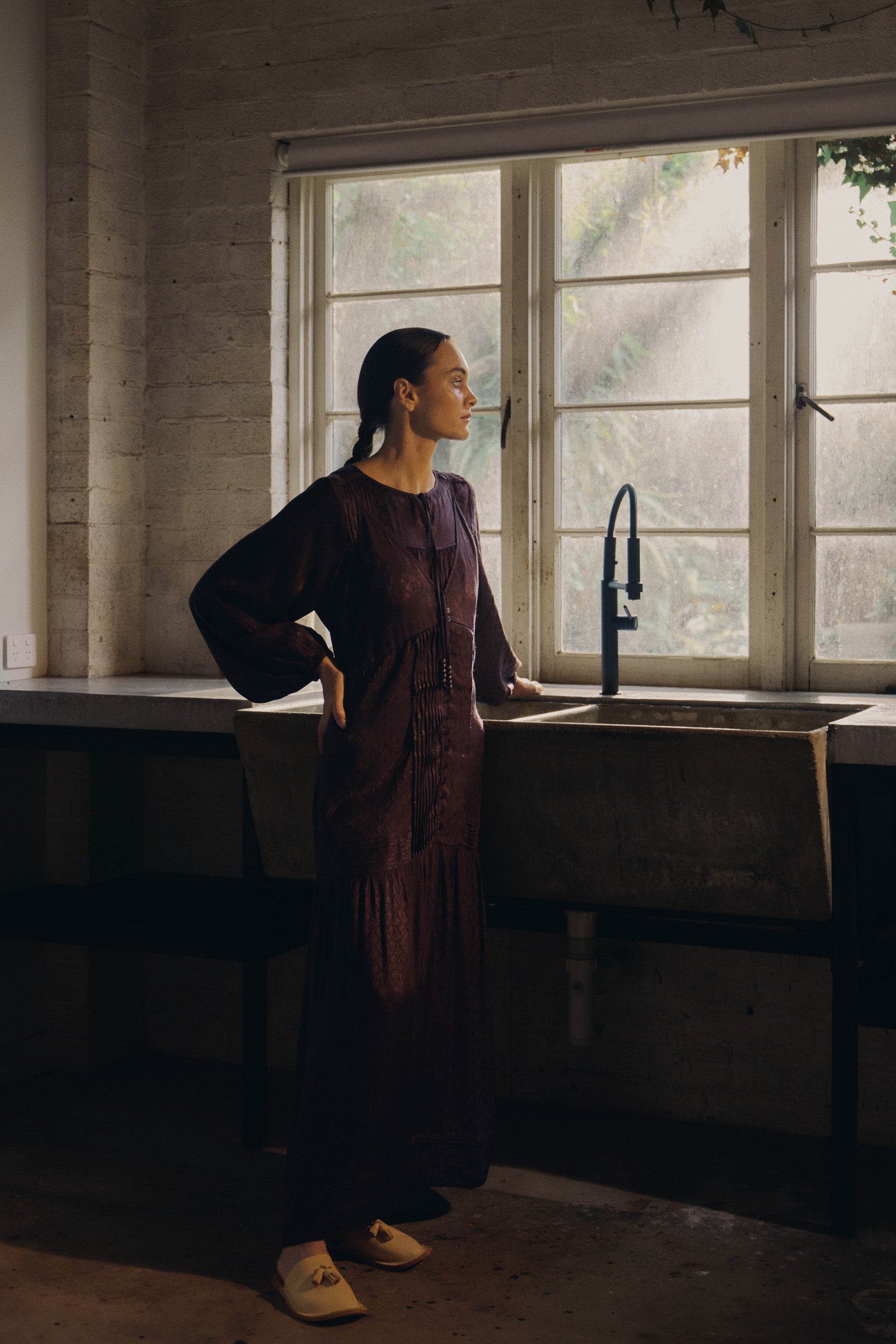 Sierra Jacquard Cami Dress