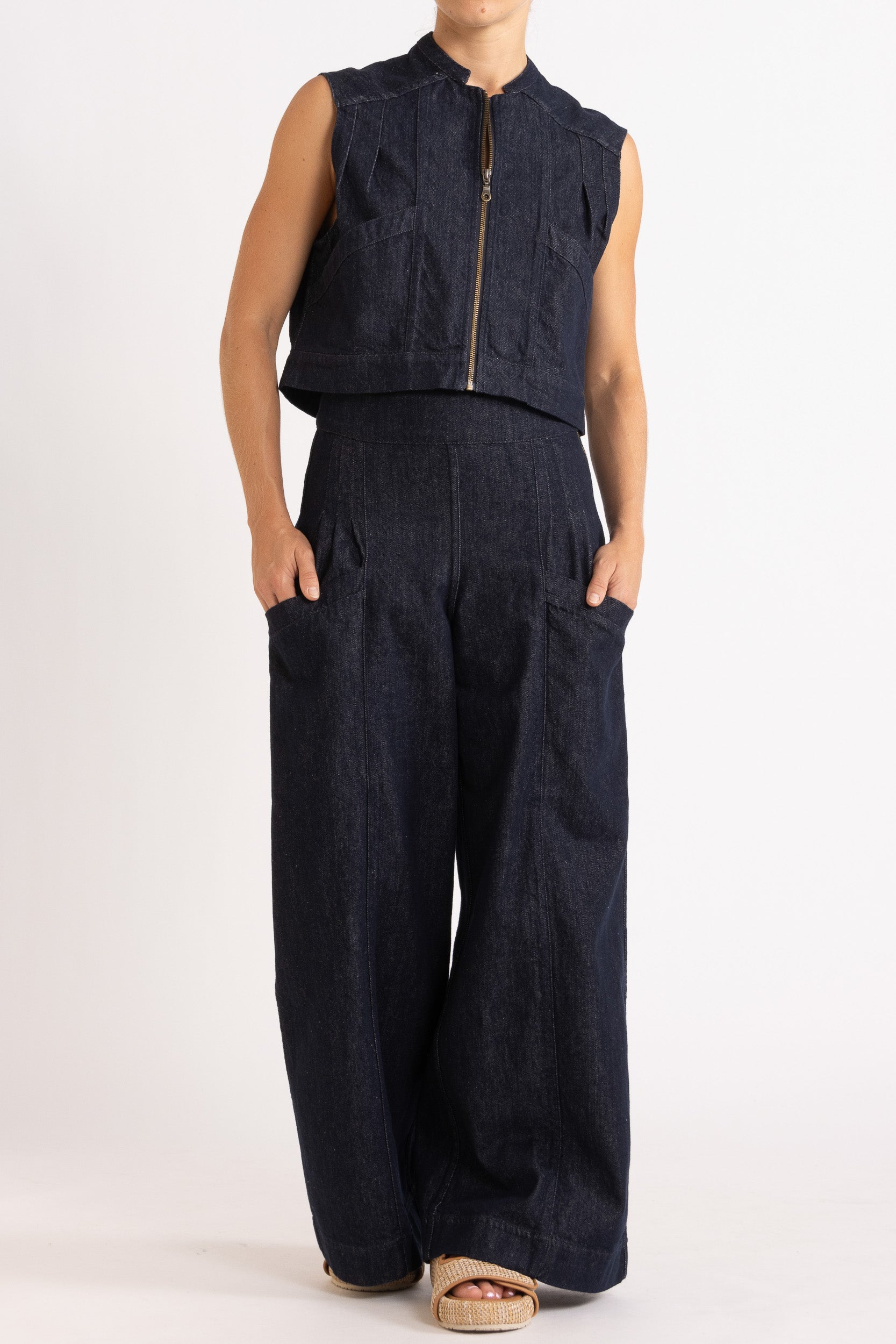 Carla Denim Wide Leg Jean