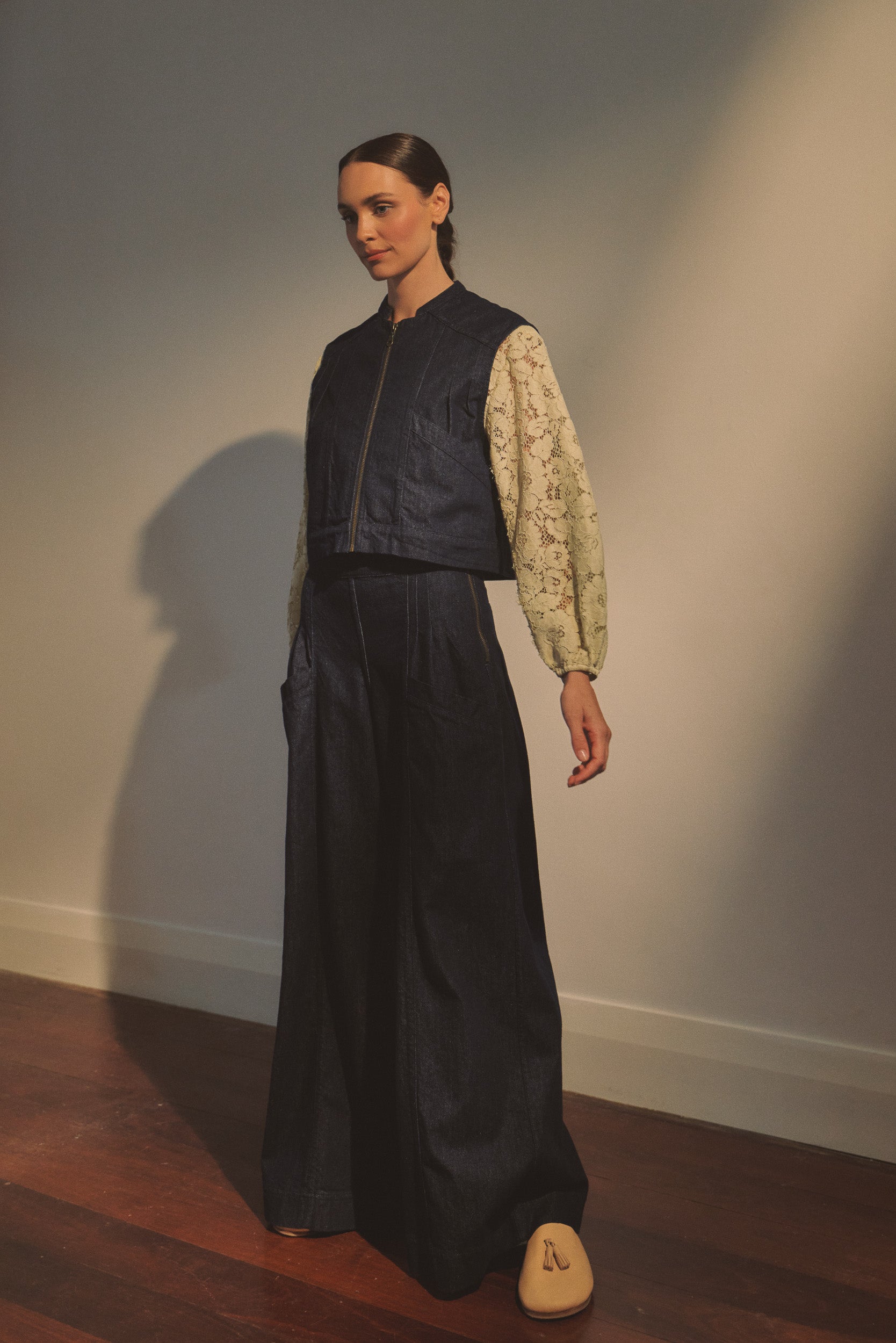 Carla Denim Wide Leg Jean
