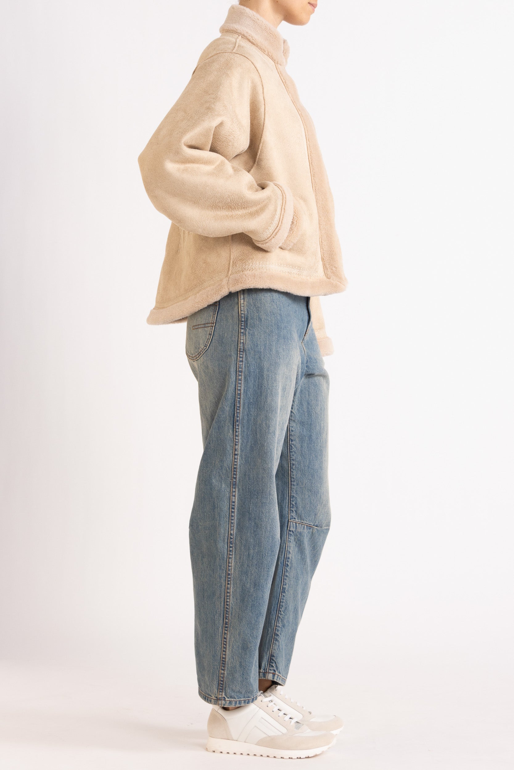 Shiloh Embroidered Faux Shearling Jacket