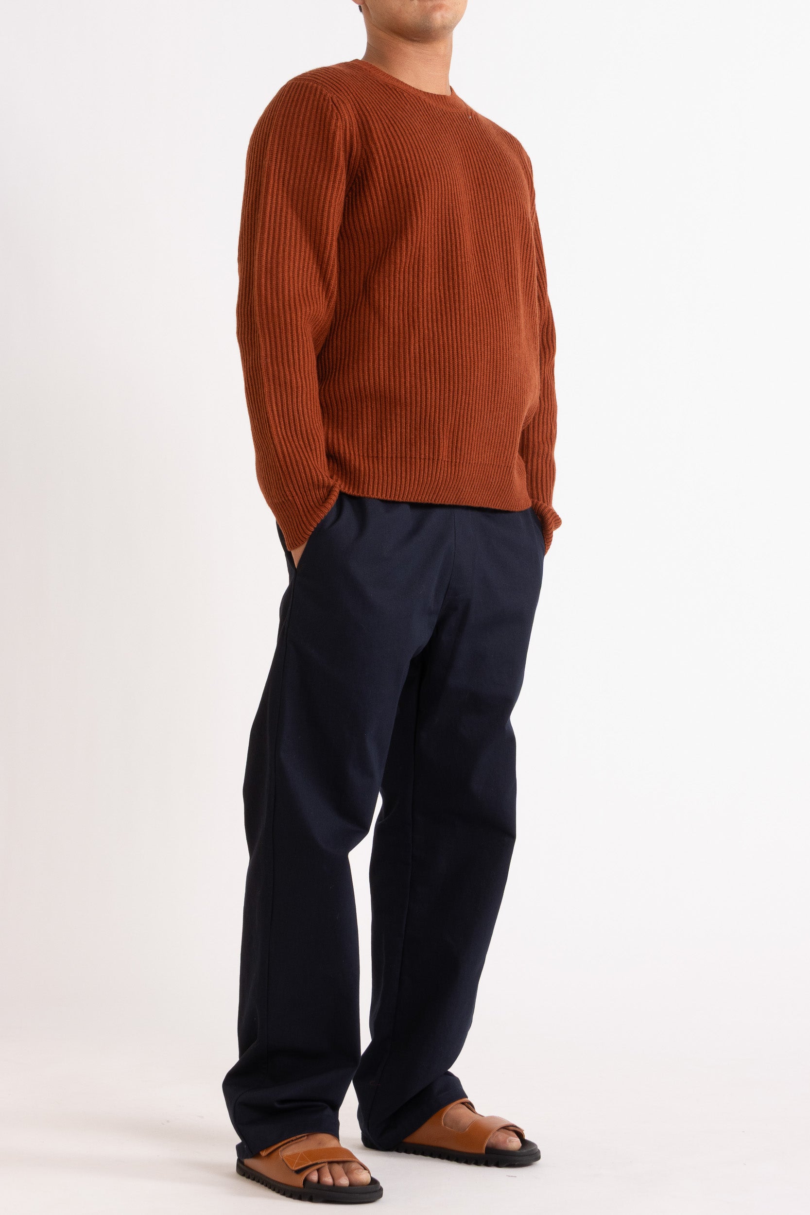 Braxton Cotton Straight Leg Pant