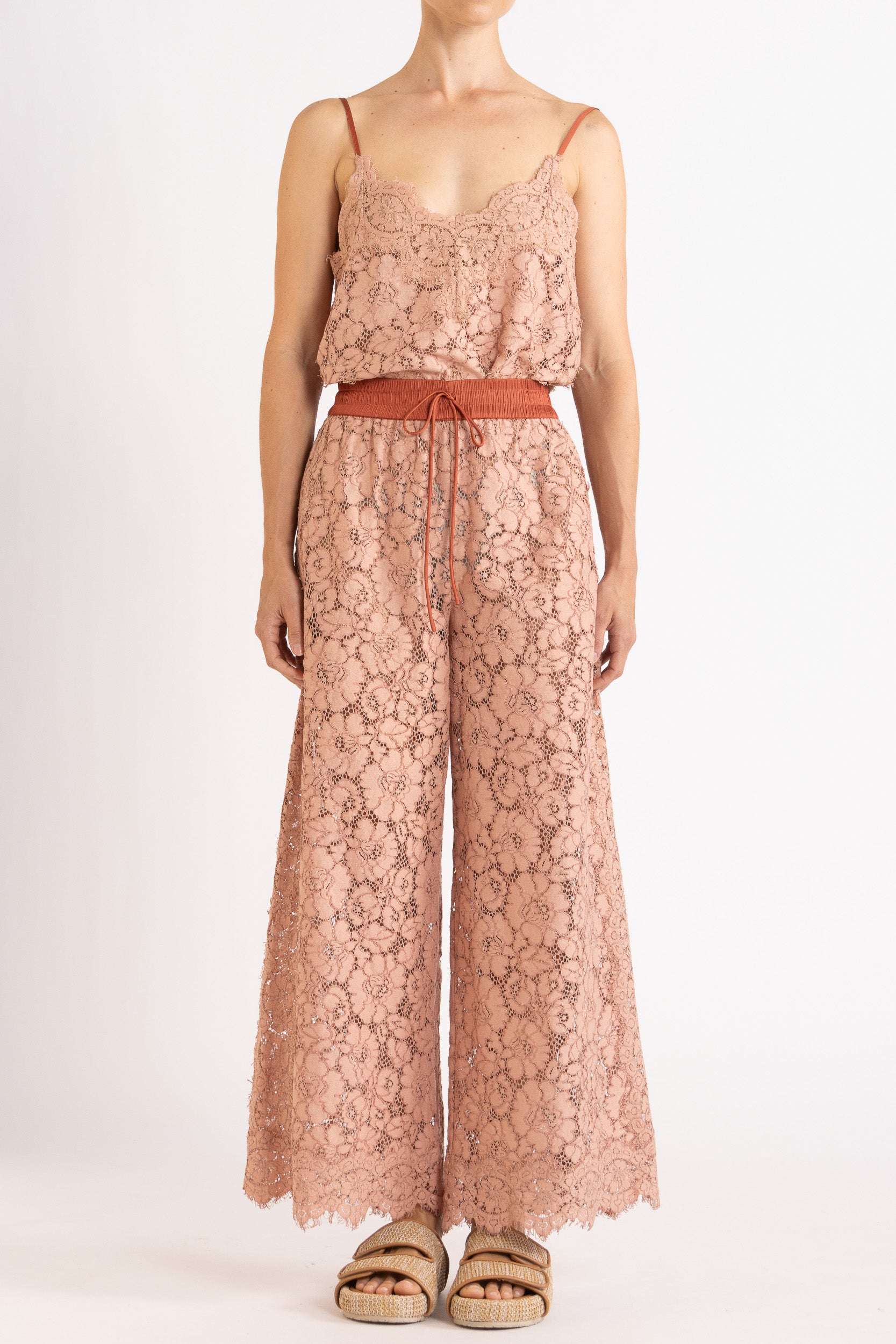 Tilly Wide Leg Lace Pant