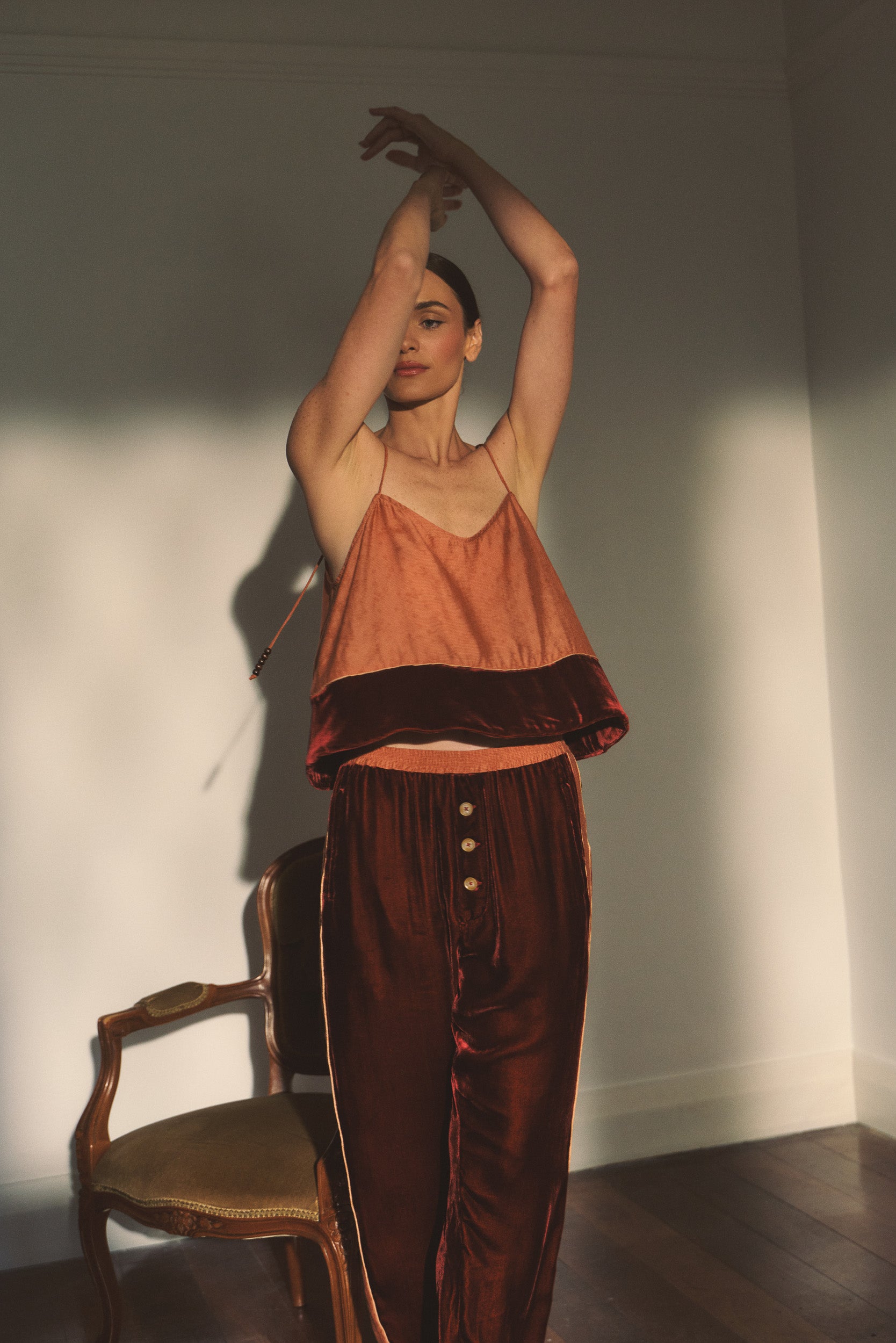Deme Velvet Satin Cami