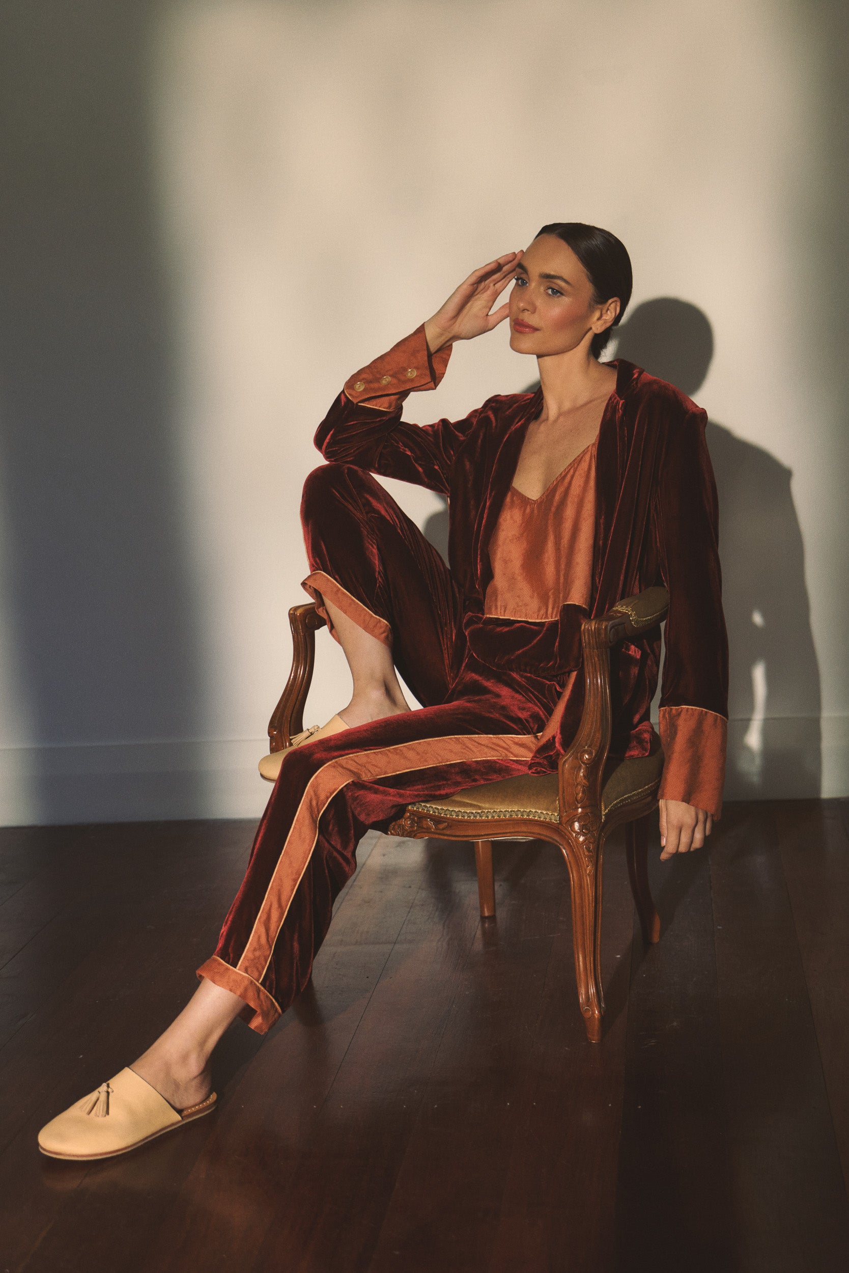 Deme Velvet Satin Jacket | FLANNEL