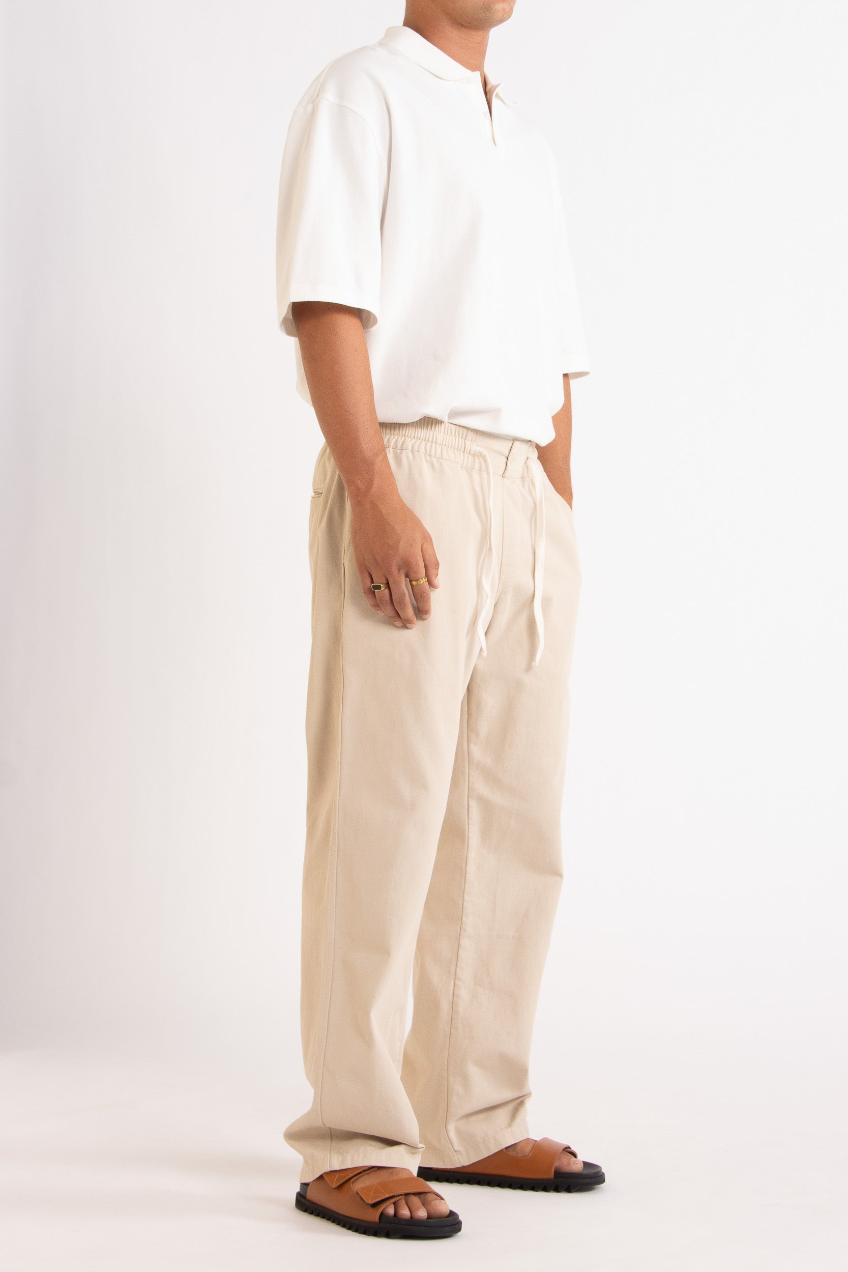 Braxton Cotton Straight Leg Pant