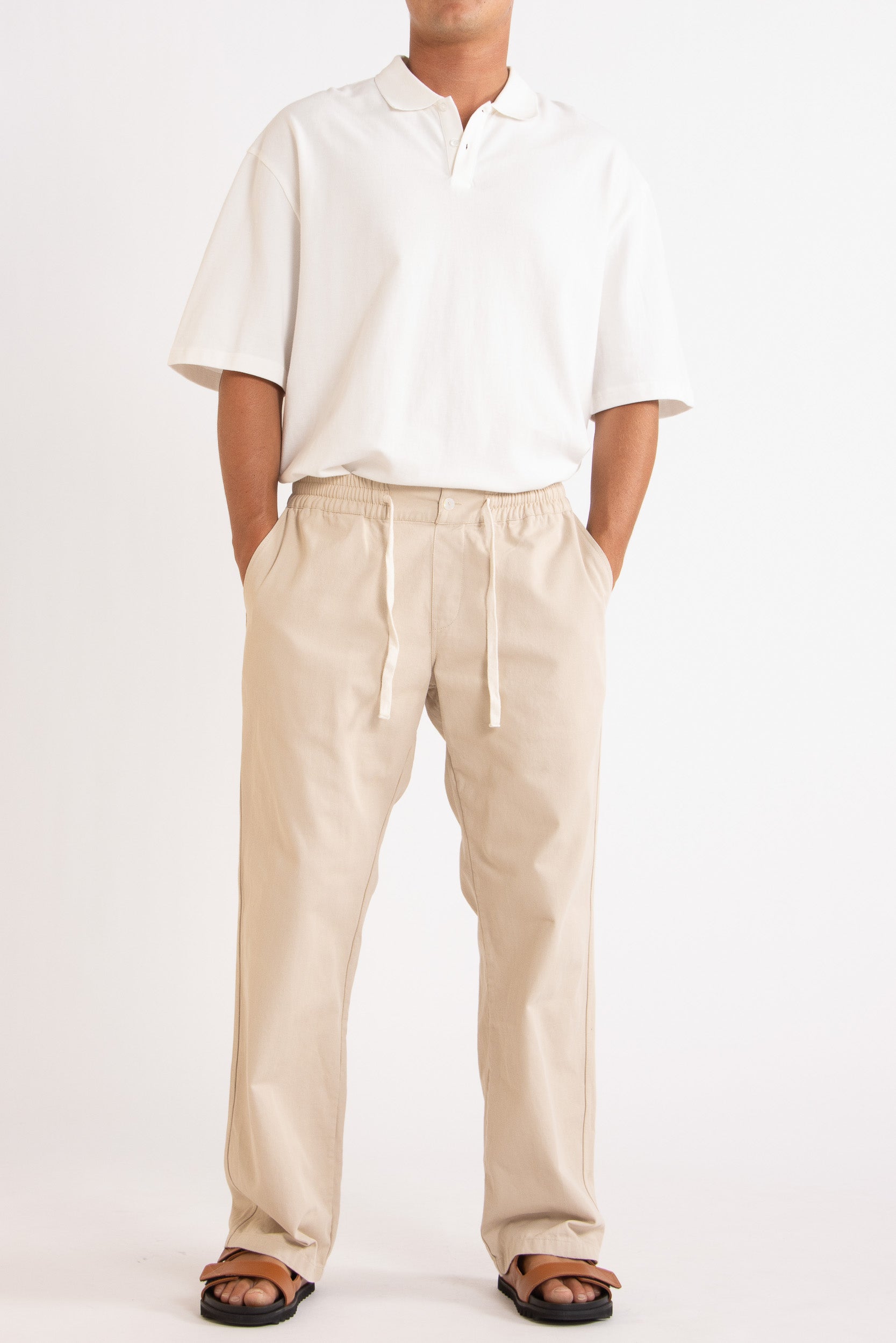 Braxton Cotton Straight Leg Pant