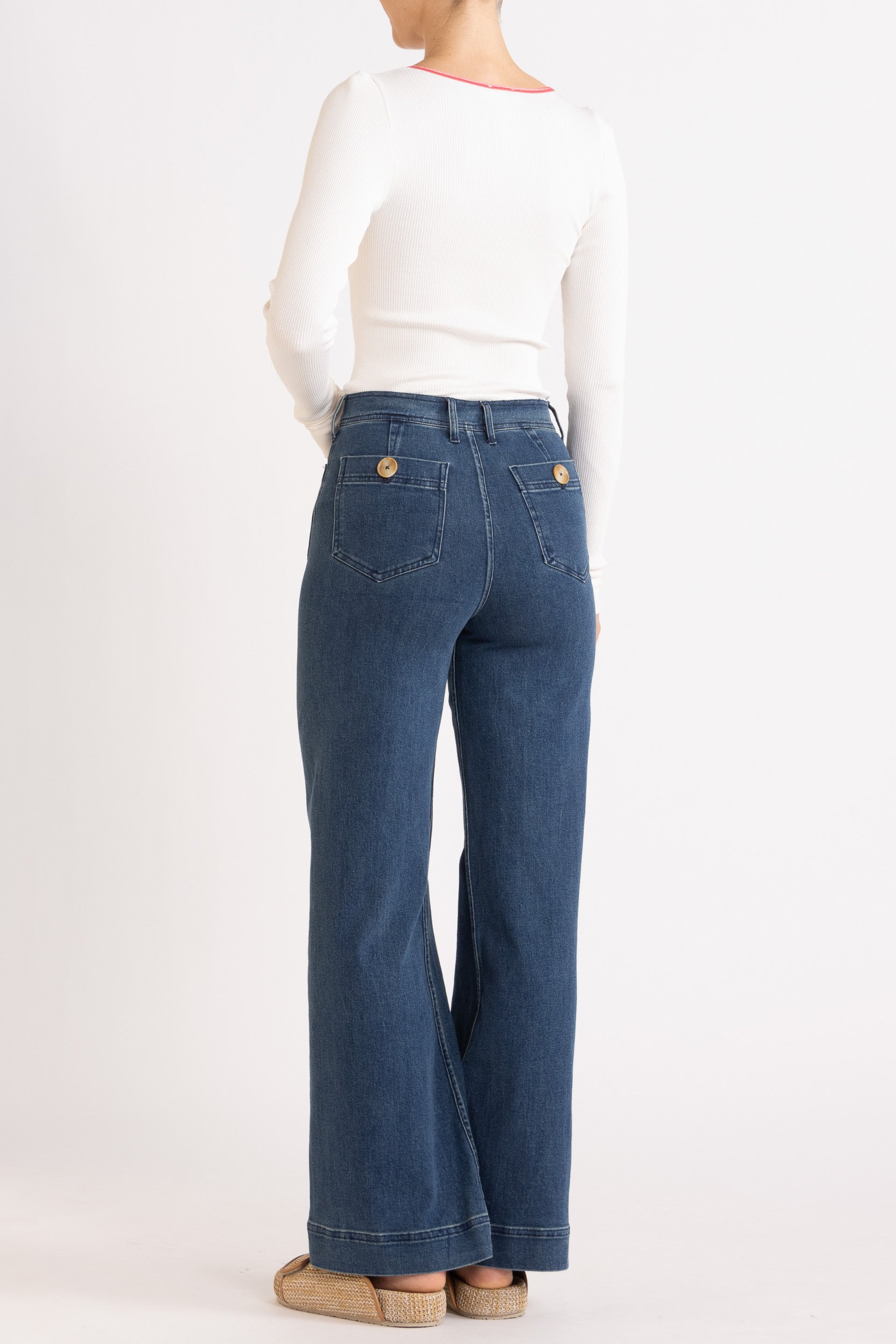 Carli Ribbed Silk-Cotton Long Sleeve Top