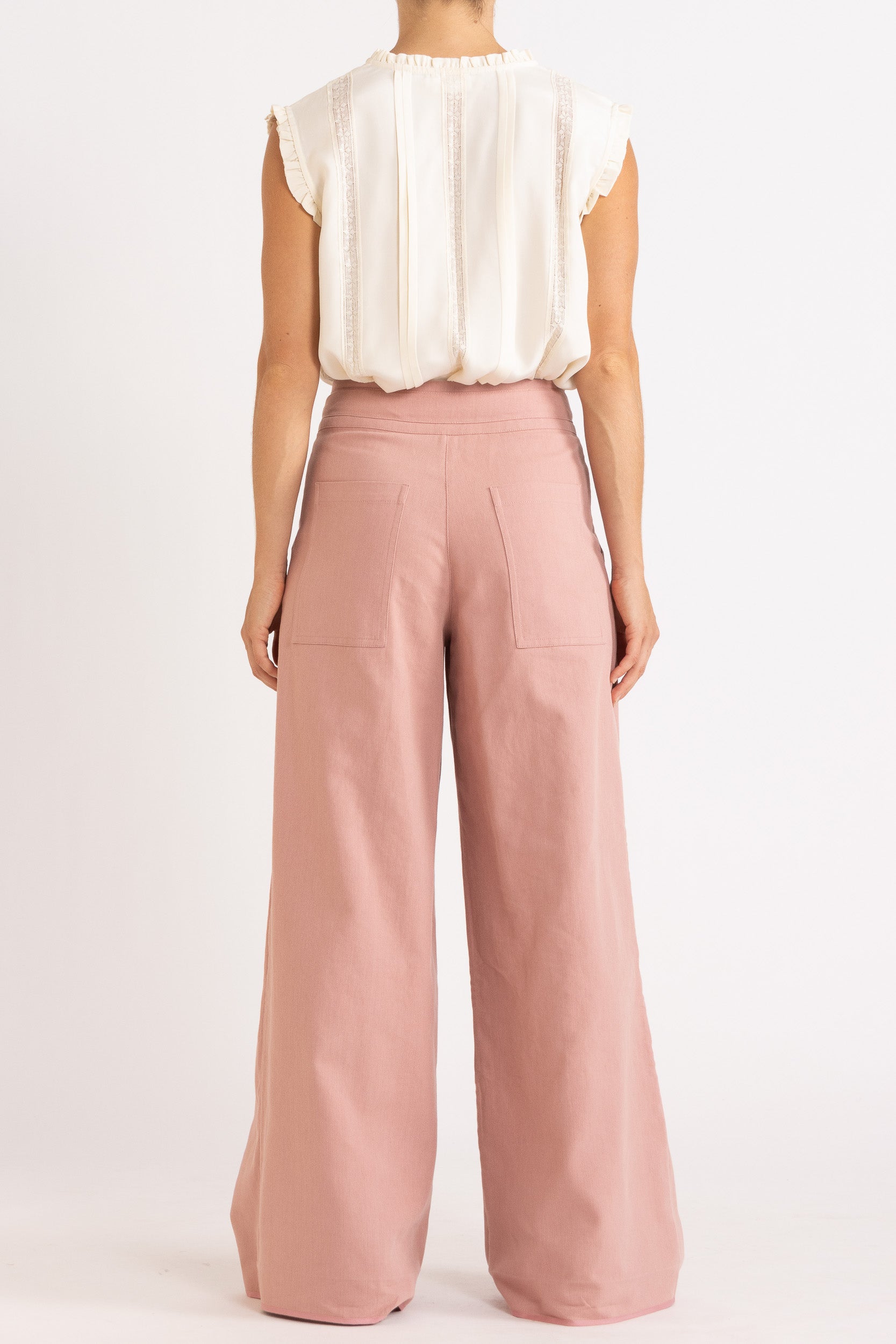 Albrey Silk Crepe Sleeveless Top