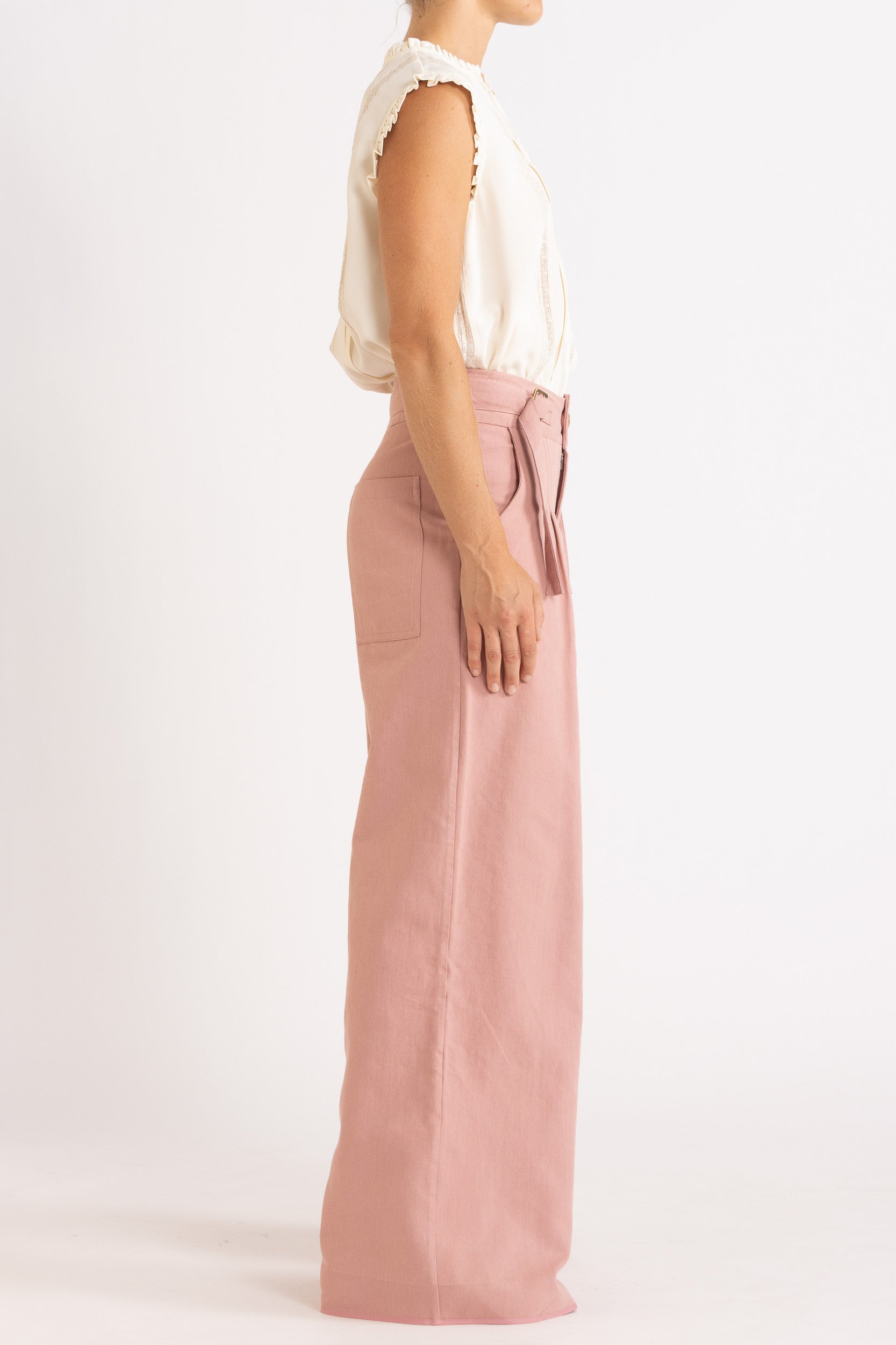 Albrey Silk Crepe Sleeveless Top