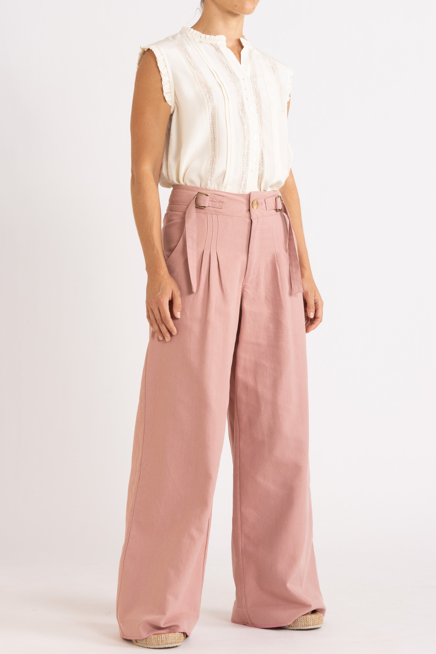 Albrey Silk Crepe Sleeveless Top