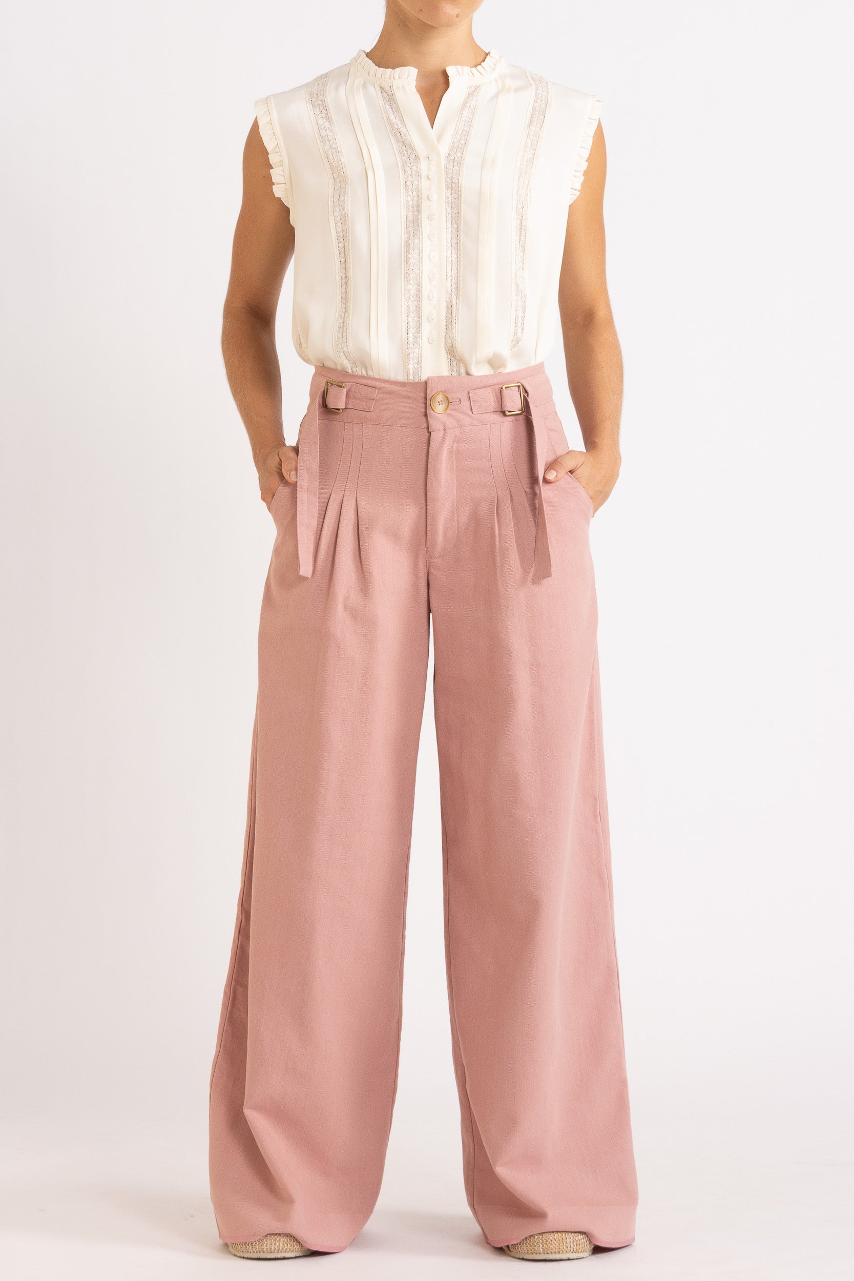 Albrey Silk Crepe Sleeveless Top