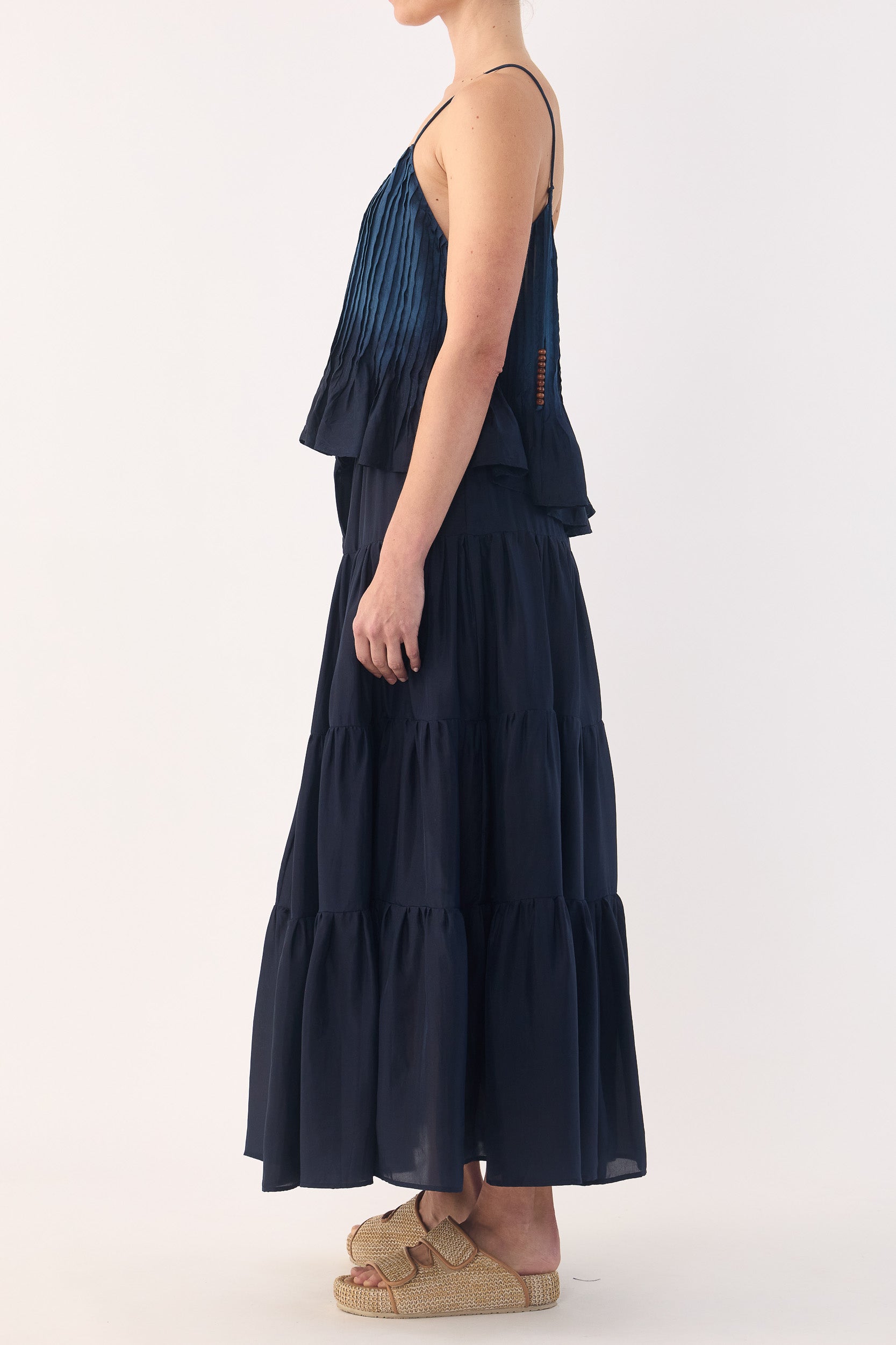 Amal Silk Habotai Skirt