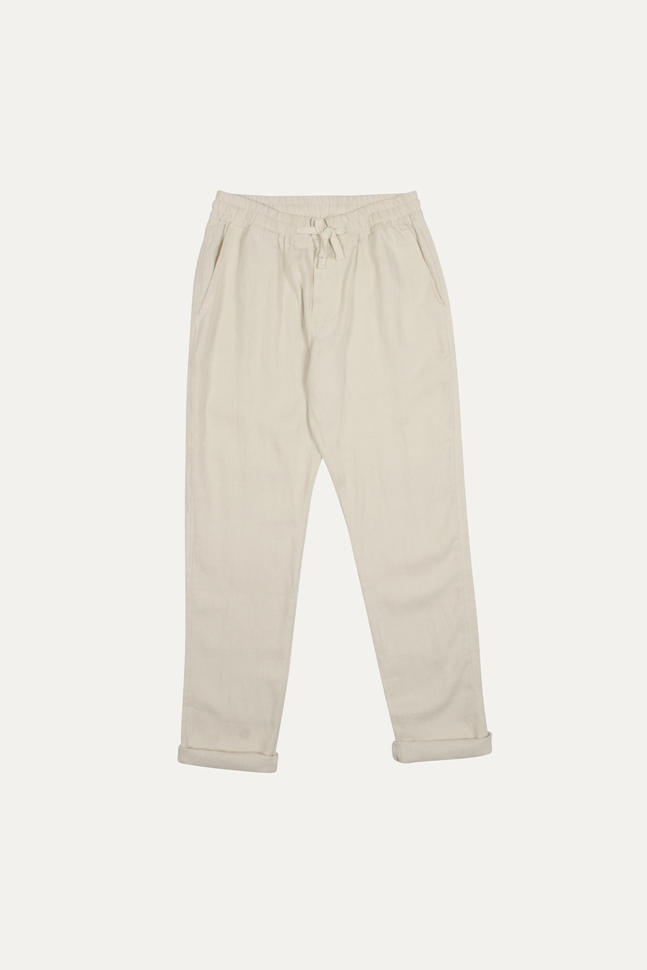 Elijah Straight Leg Linen Pant