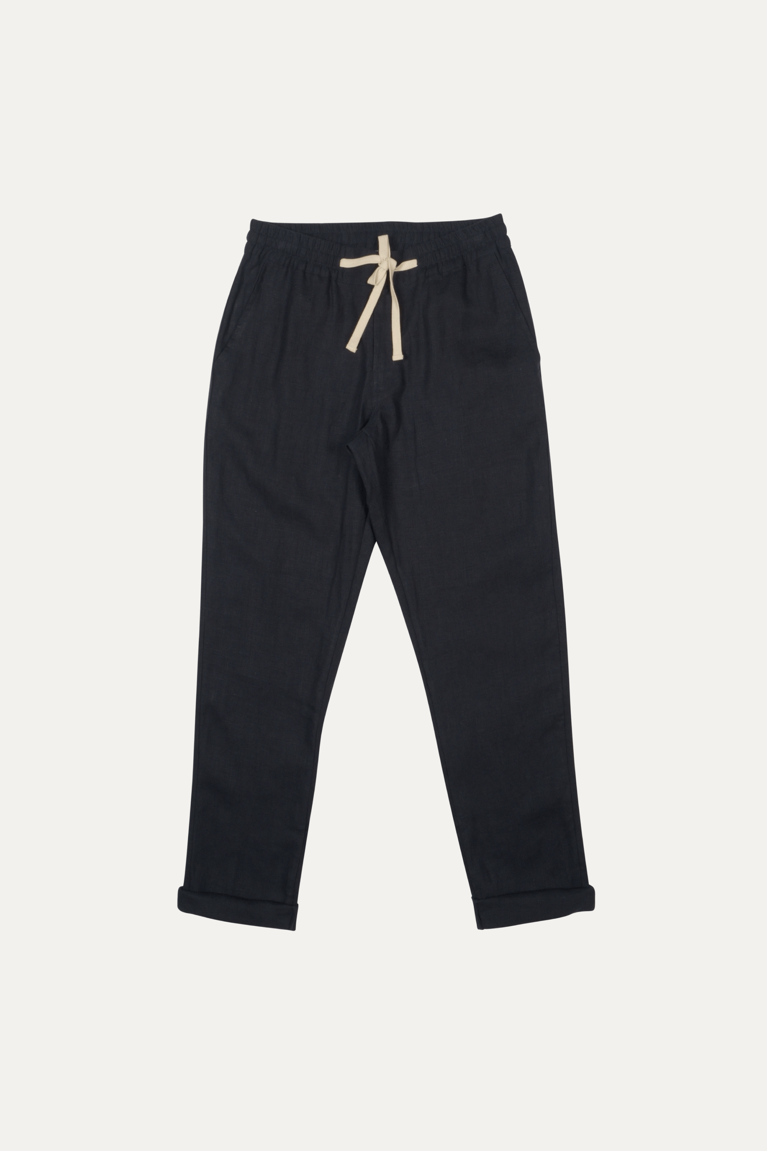 Elijah Straight Leg Linen Pant