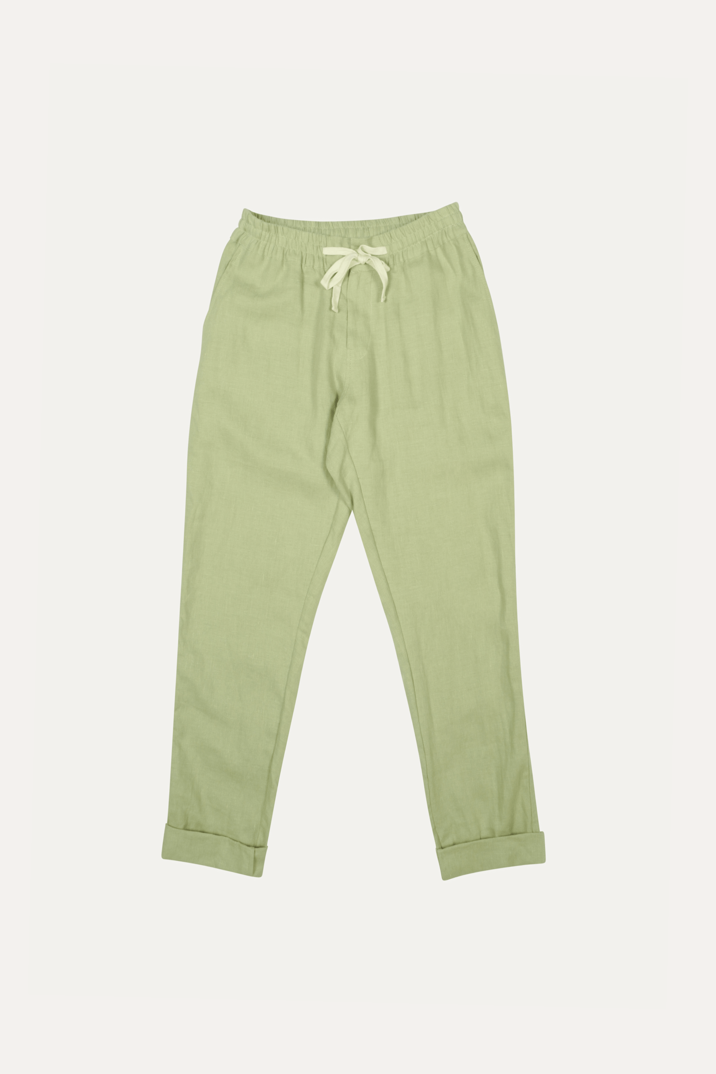 Elijah Straight Leg Linen Pant