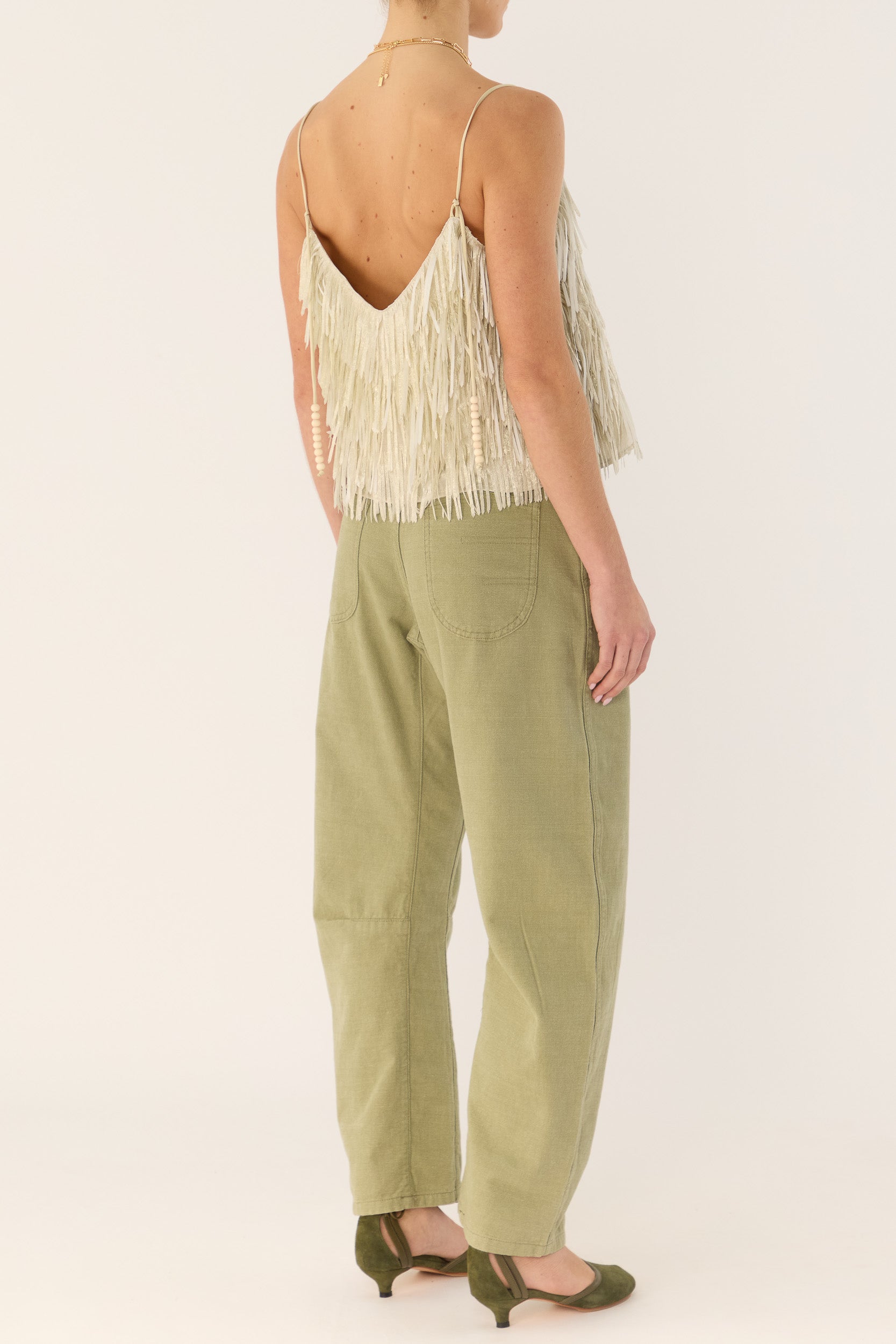 Anna Mae Metallic Tassel Cami