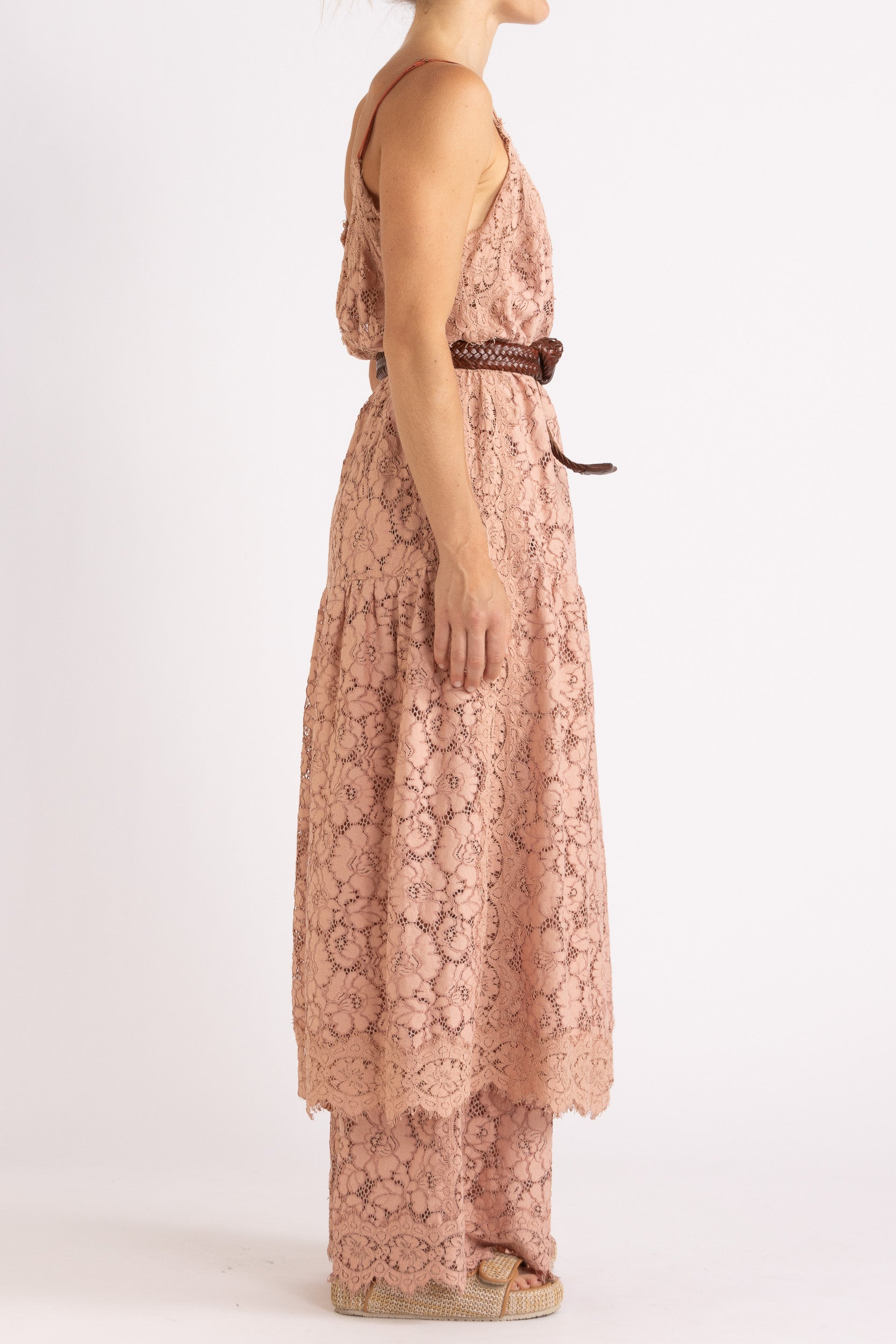 Tilly V Neck Lace Dress