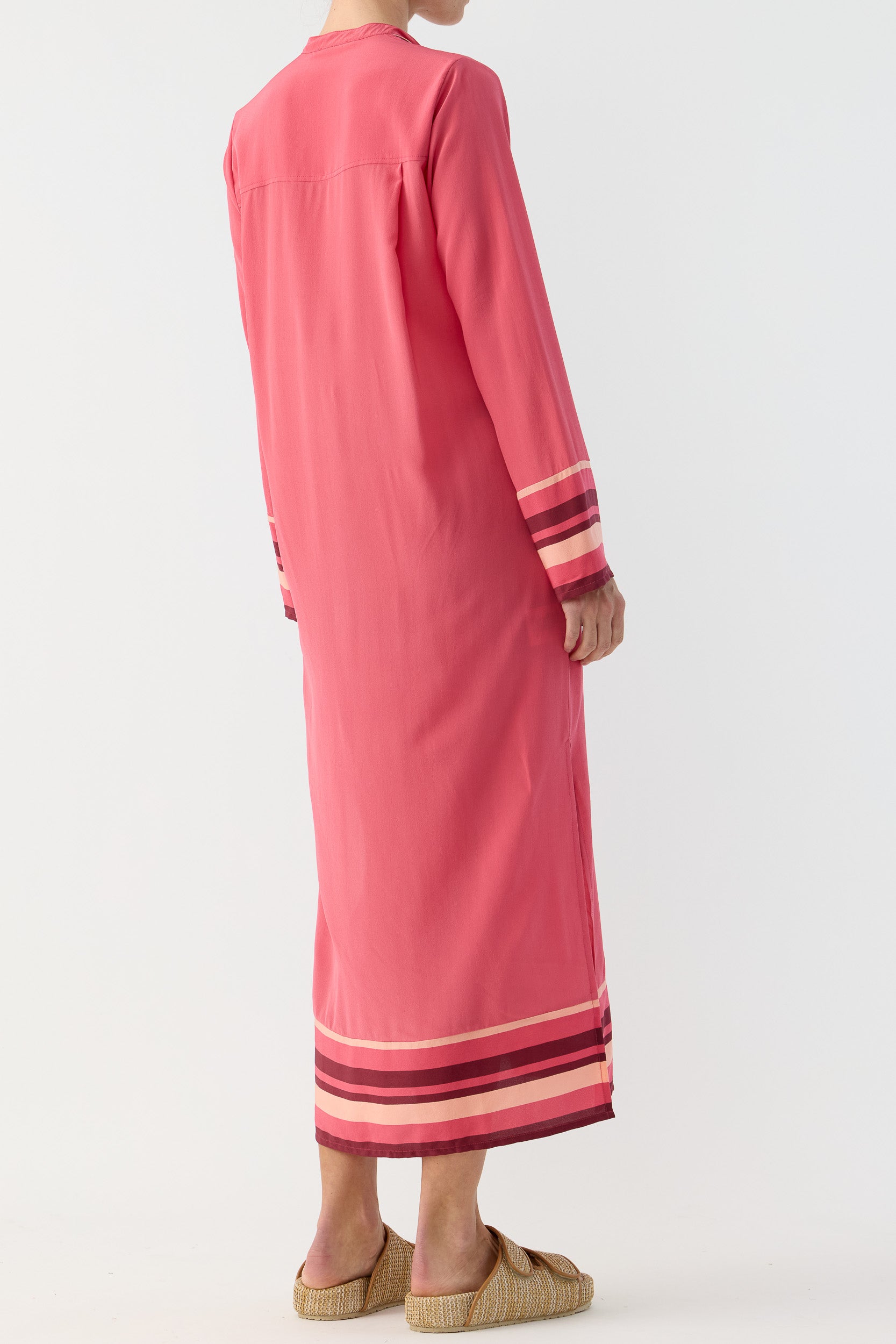Lilia Silk Crepe de Chine Tunic Dress