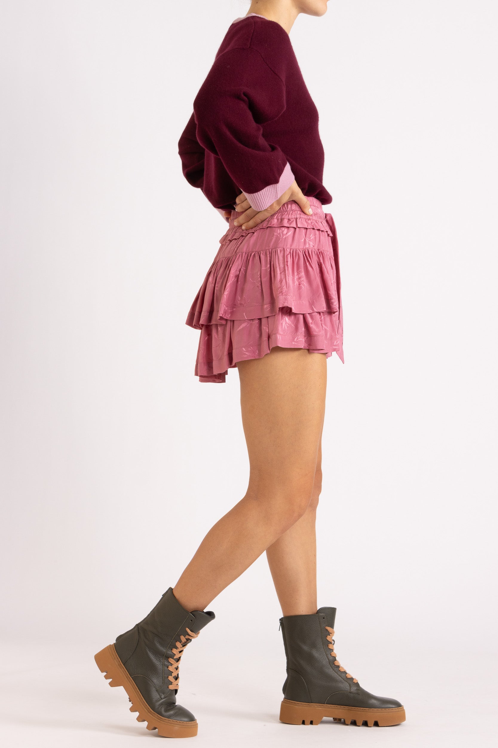 Rue Bamboo Jacquard Frill Short